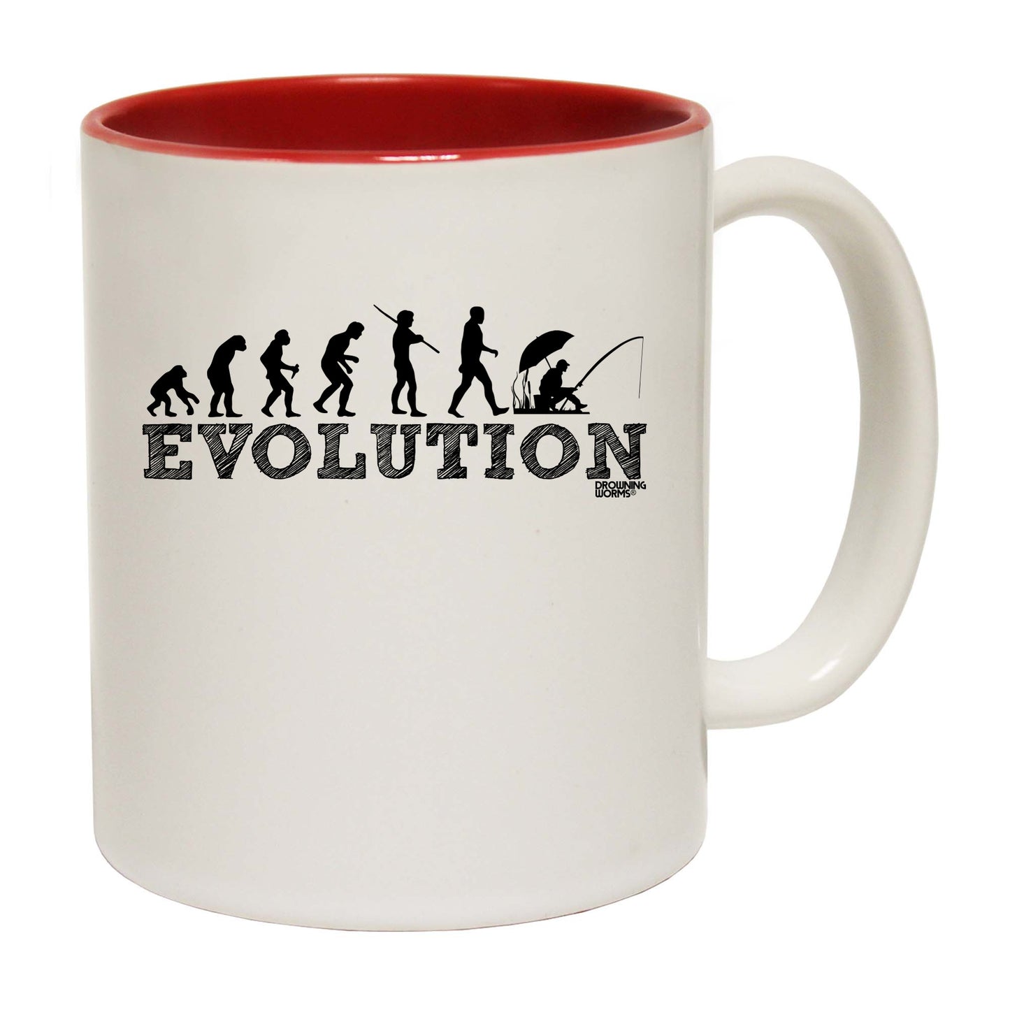 Dw Evolution Fishing - Funny Coffee Mug