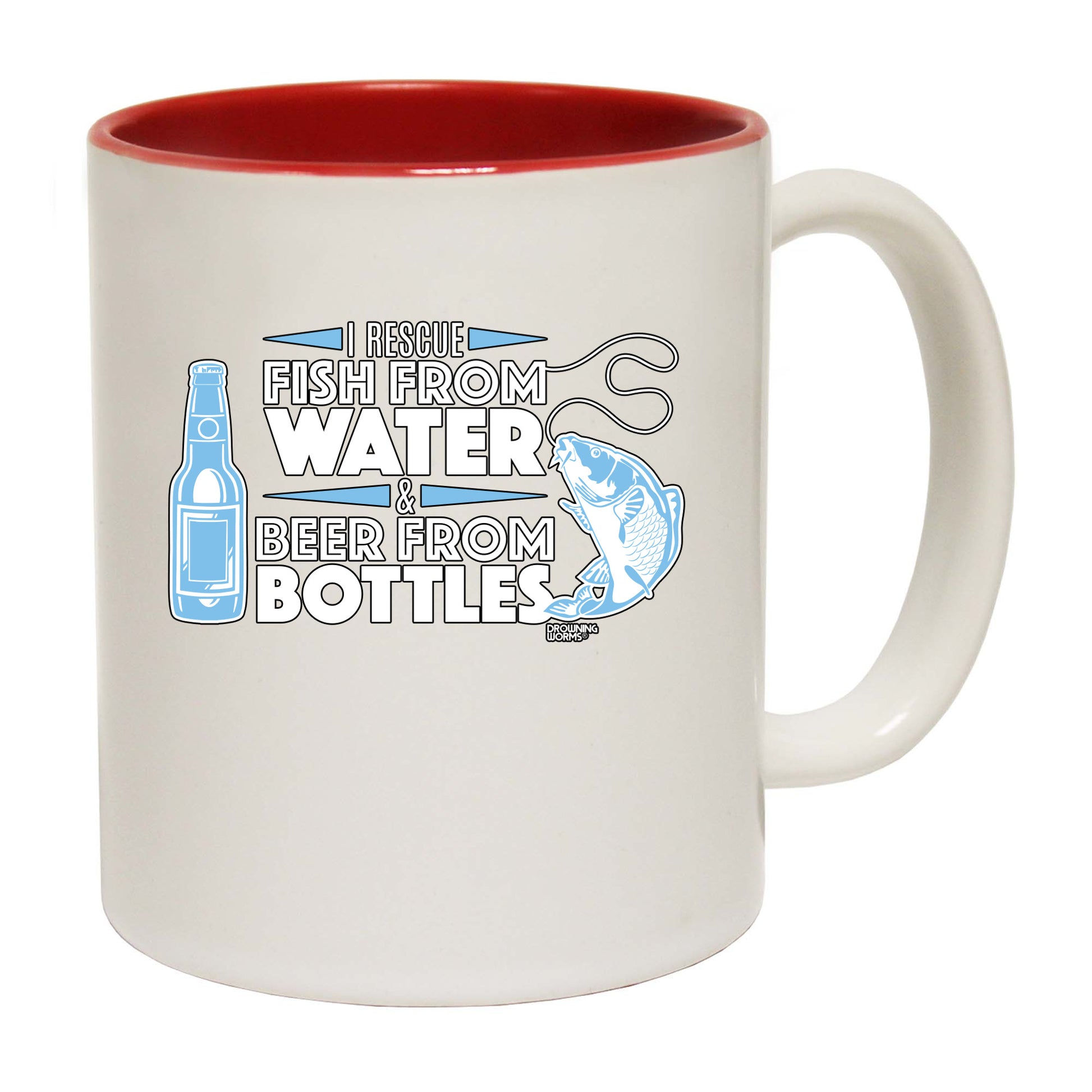 Dw I Rescue Fish From Water And Beer - Funny Coffee Mug