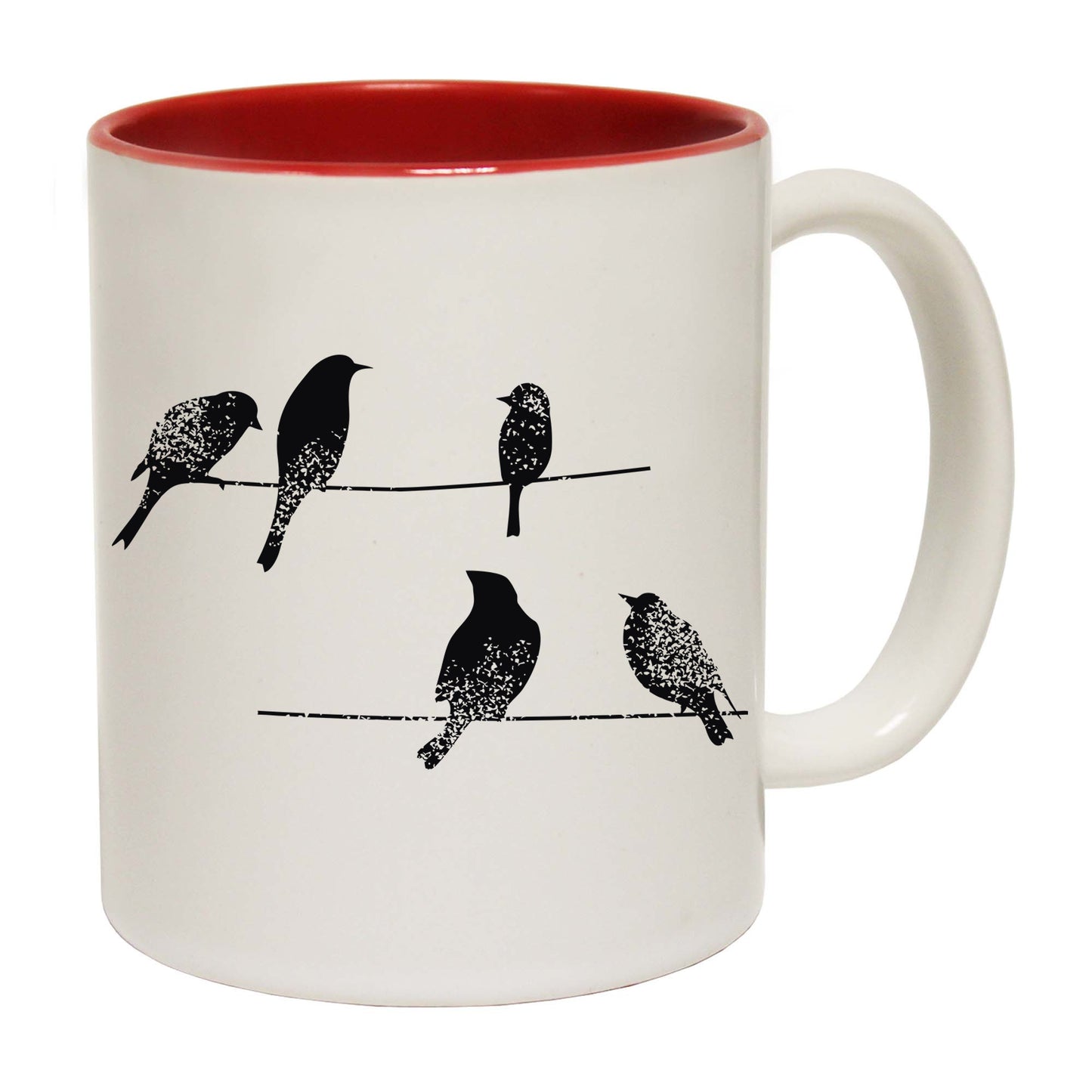 Birds On A Wire Bird Animal Fashion - Funny Coffee Mug