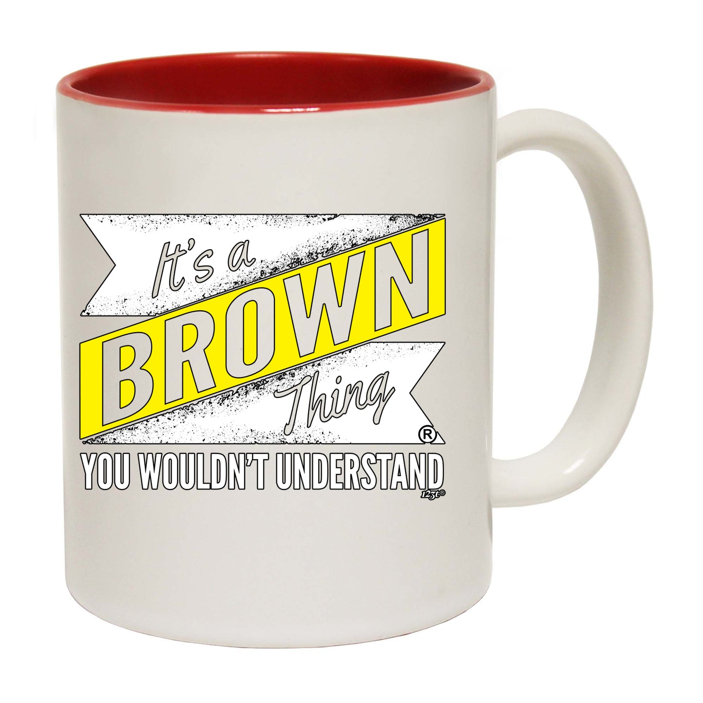 Brown V2 Surname Thing - Funny Coffee Mug