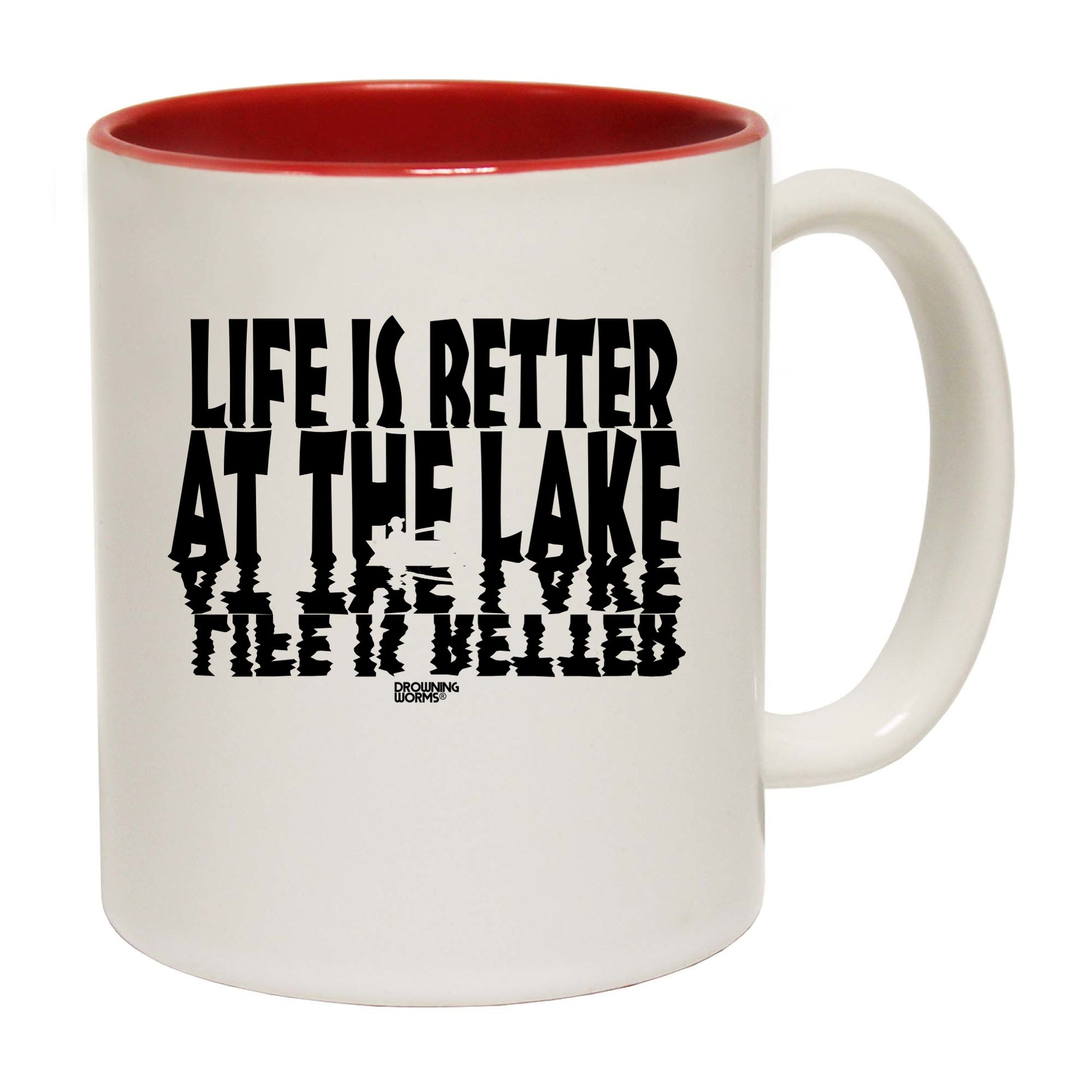 Dw Life Is Better At The Lake - Funny Coffee Mug