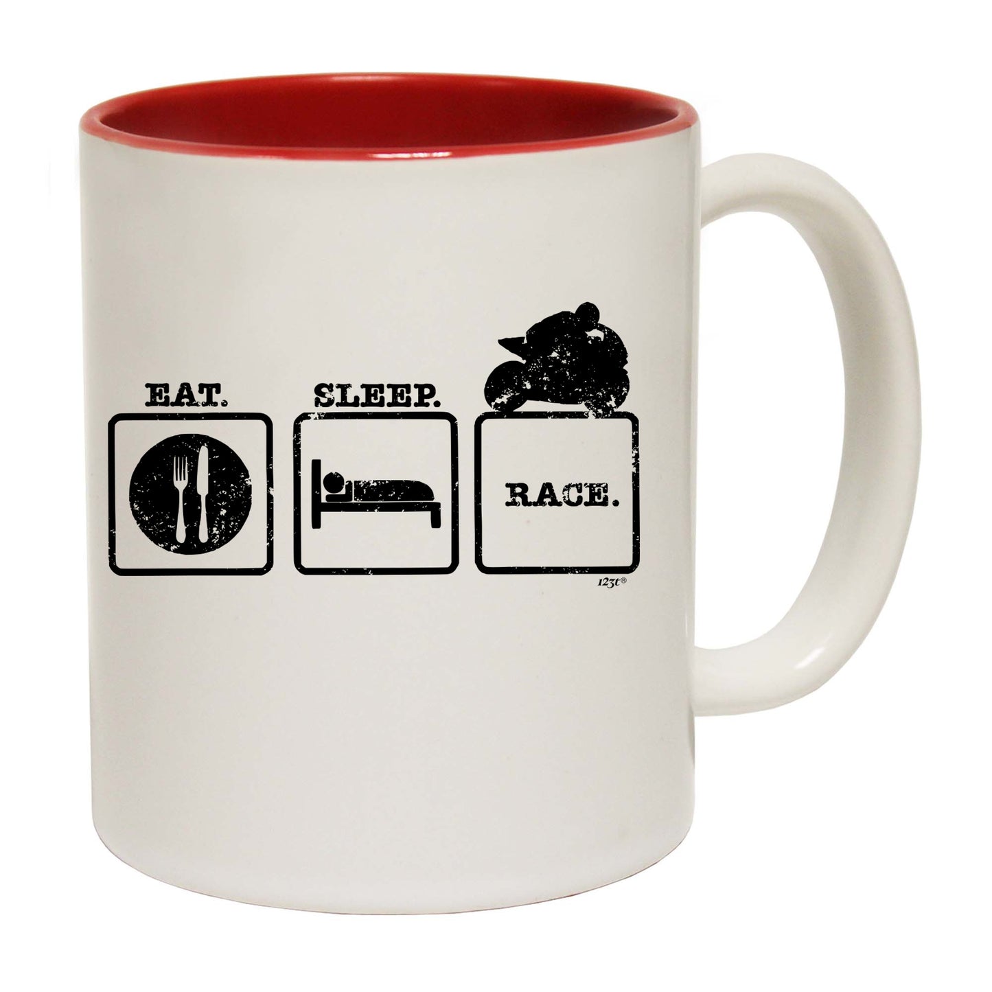 Eat Sleep Race Superbike Motorbike - Funny Coffee Mug