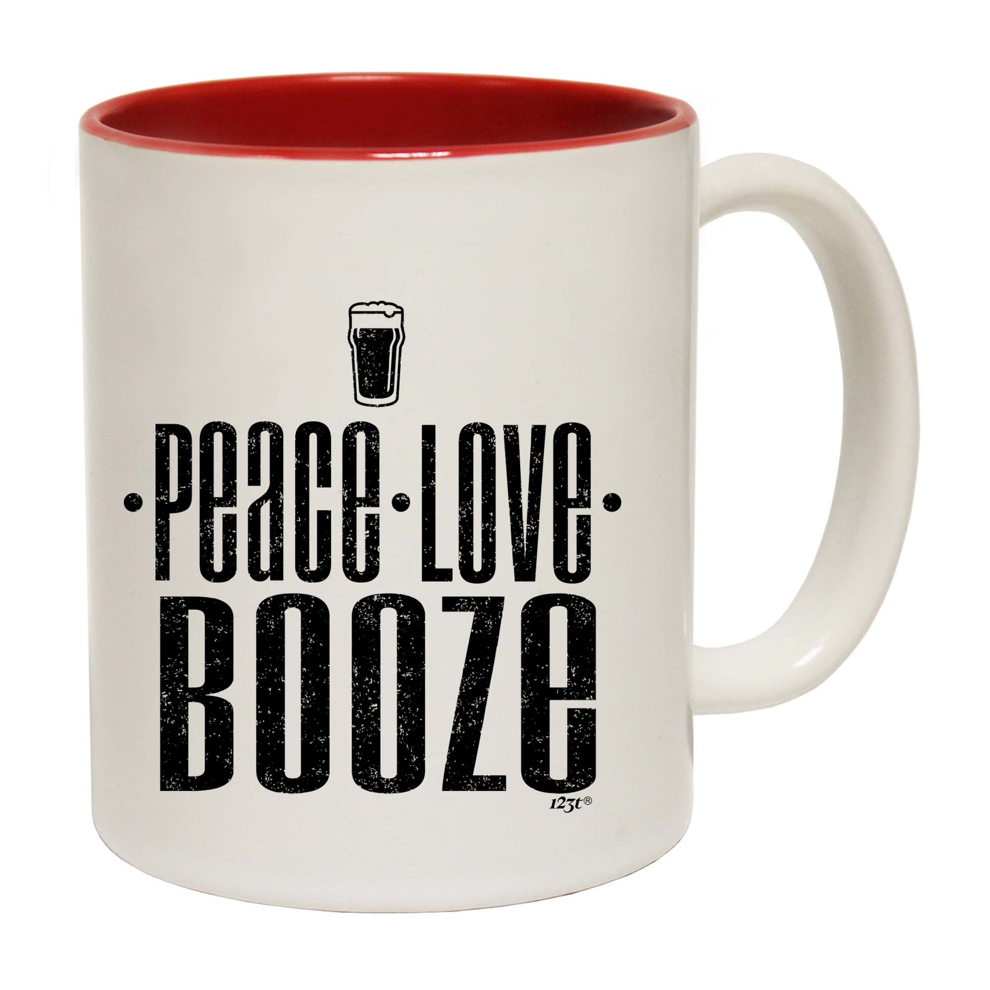 Peace Love Booze - Funny Coffee Mug