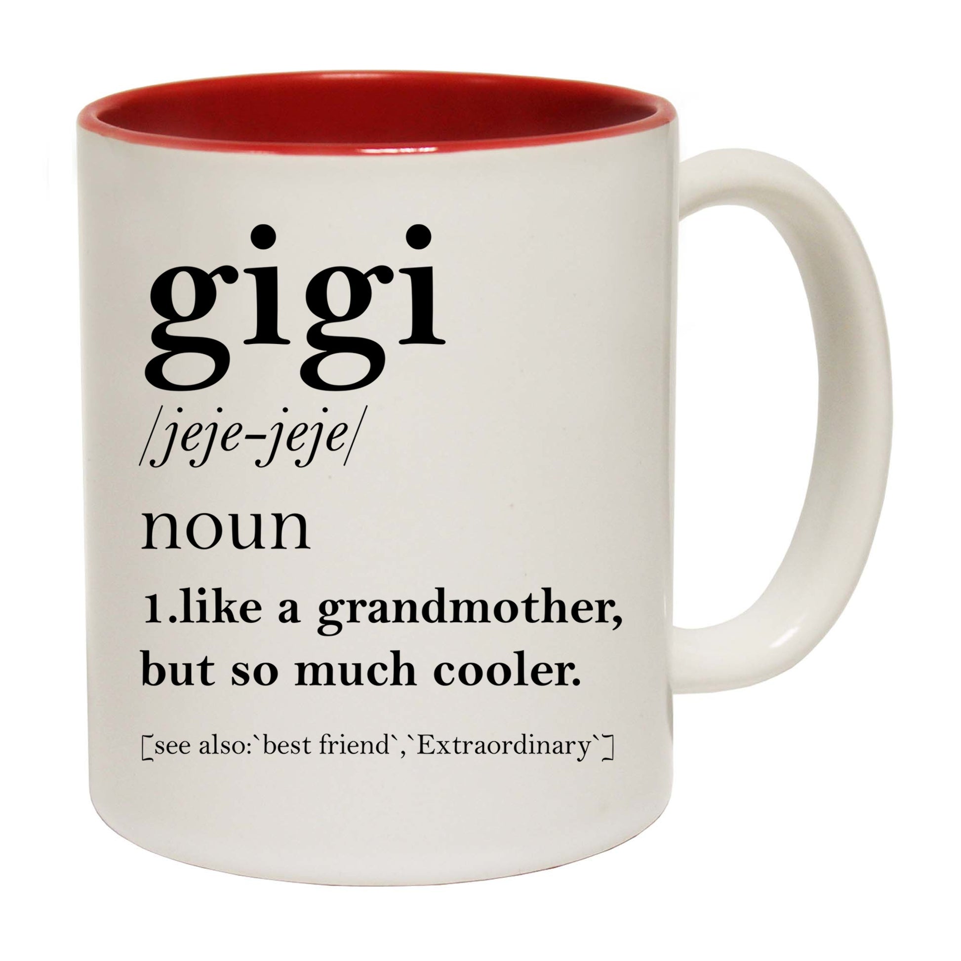 Gigi Noun Definition Grandmother Nana - Funny Coffee Mug