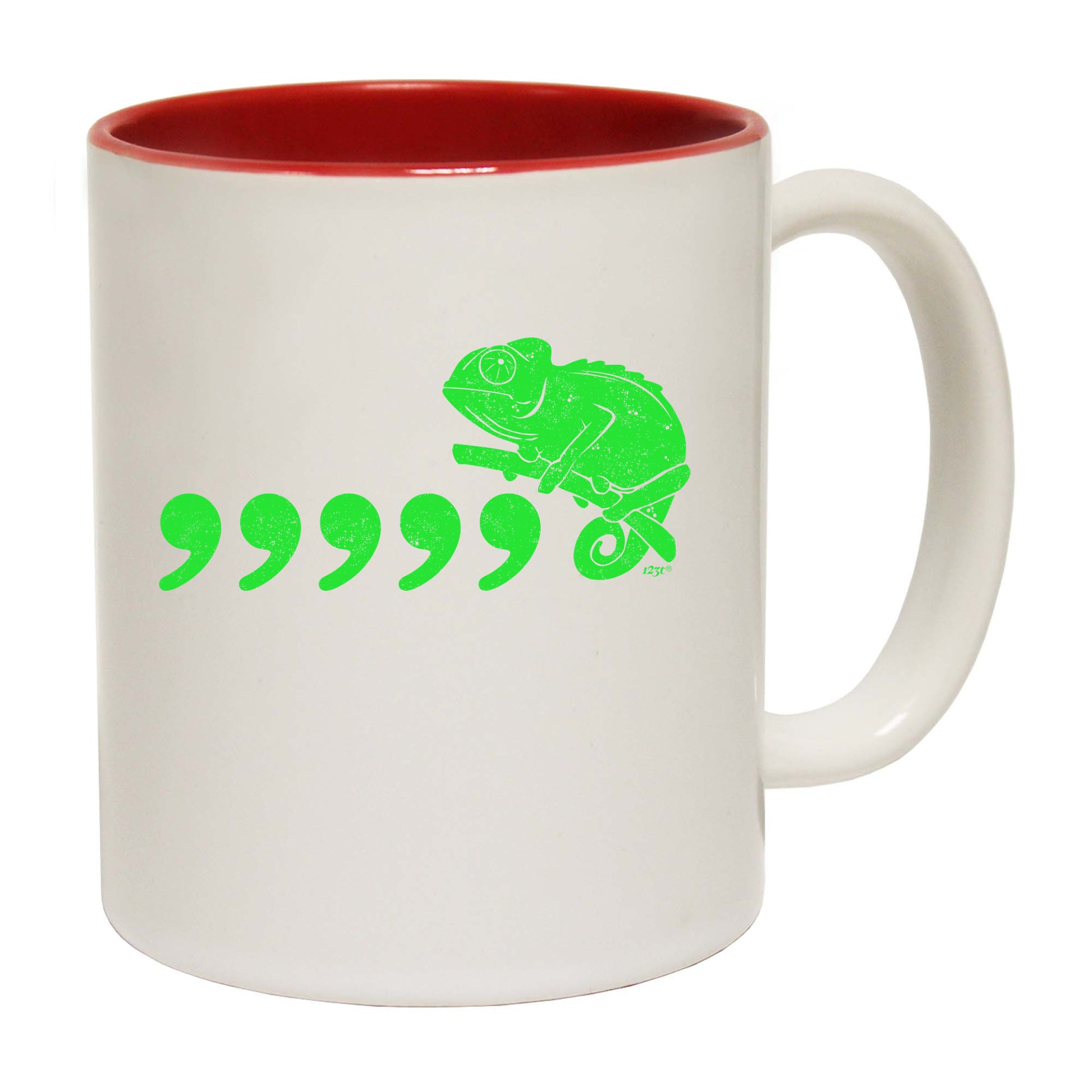 Comma Chameleon 80'S Retro - Funny Coffee Mug