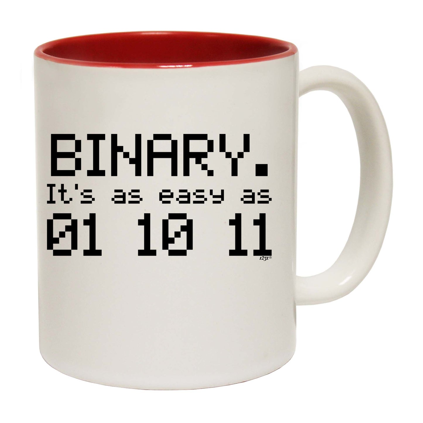 Binary Its As Easy As 01 10 11 - Funny Coffee Mug