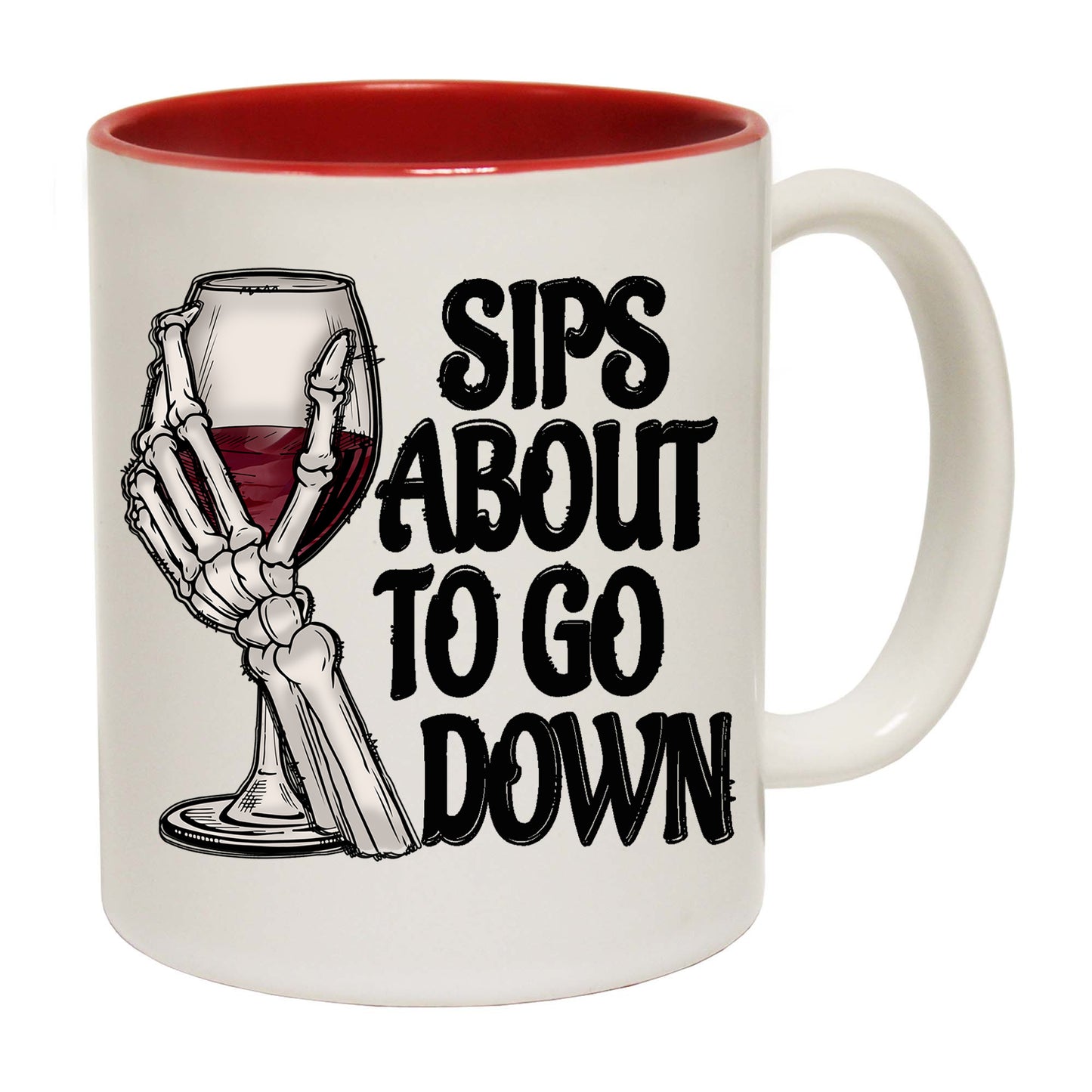 Sips About To Go Down Wind Drinking Alcohol - Funny Coffee Mug