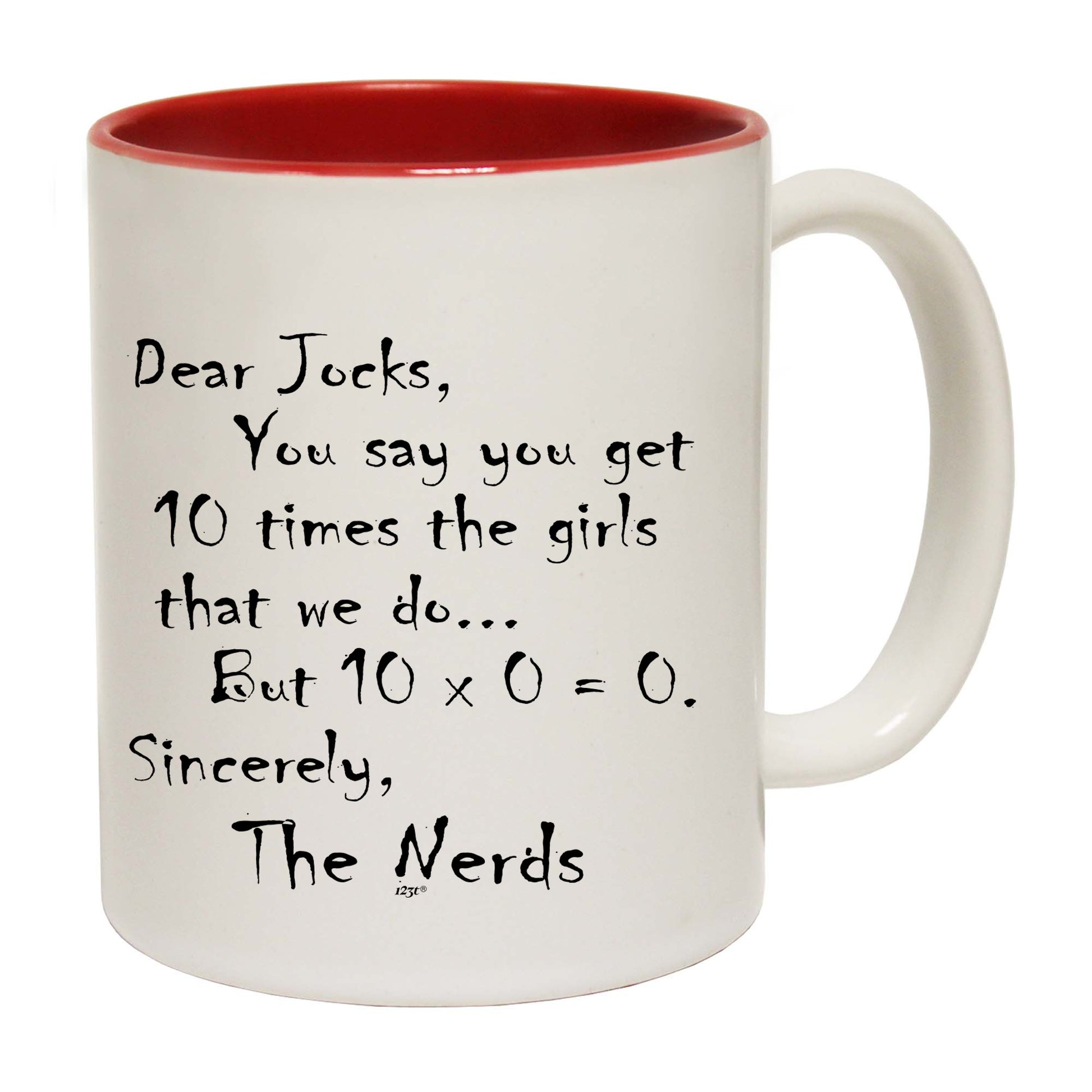 Dear Jocks Nerd College - Funny Coffee Mug