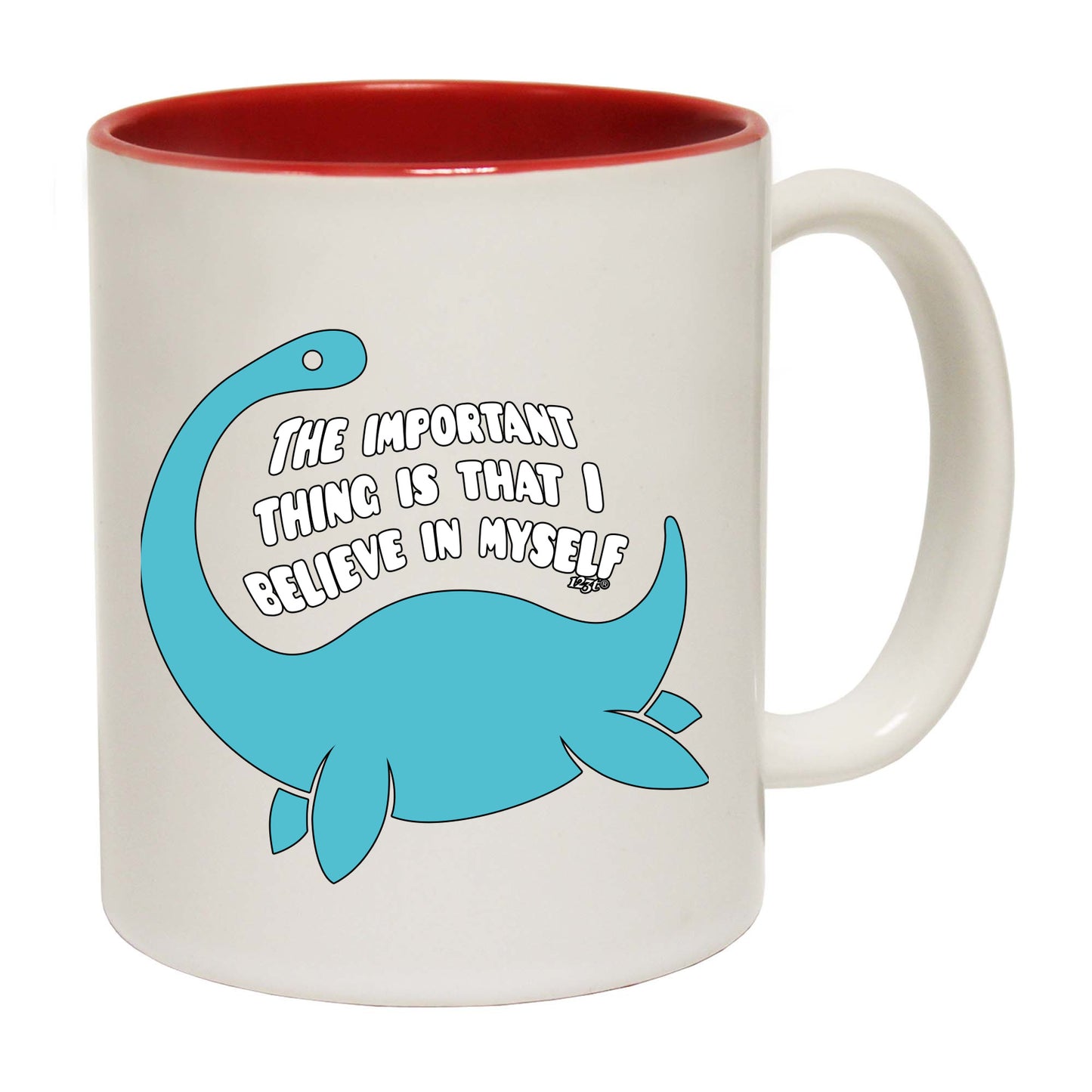 Believe In Myself Dinosaur - Funny Coffee Mug