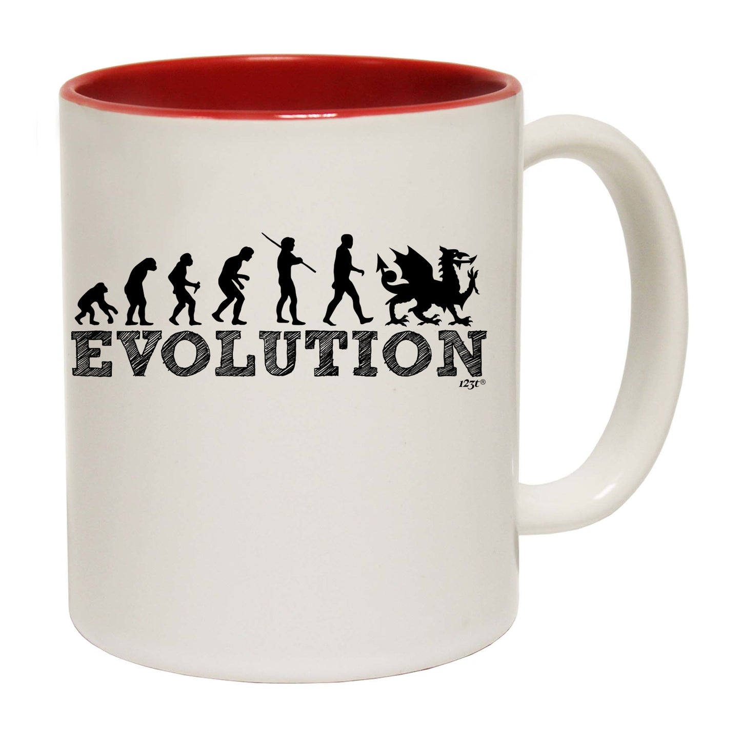 Evolution Welsh - Funny Coffee Mug