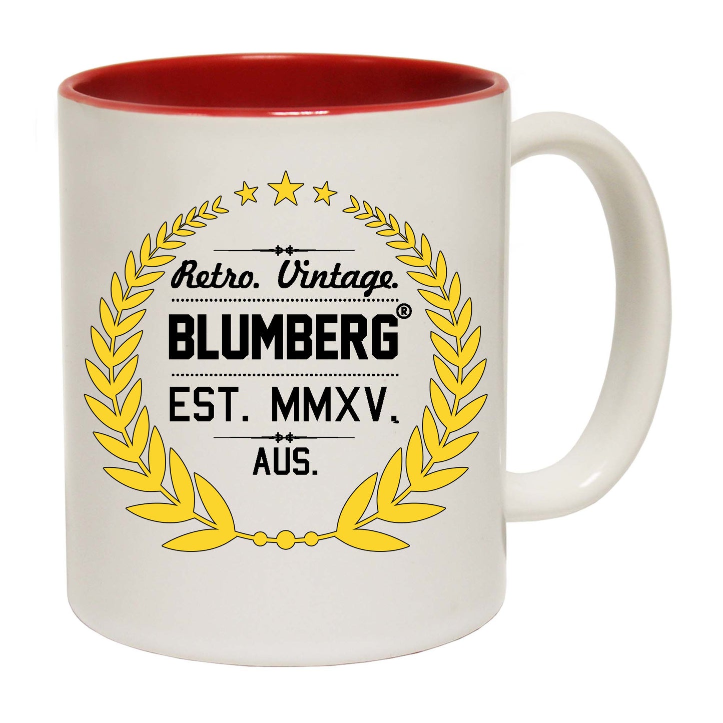 Blumberg Retro Vintage Est Mmxv Australia - Funny Coffee Mug