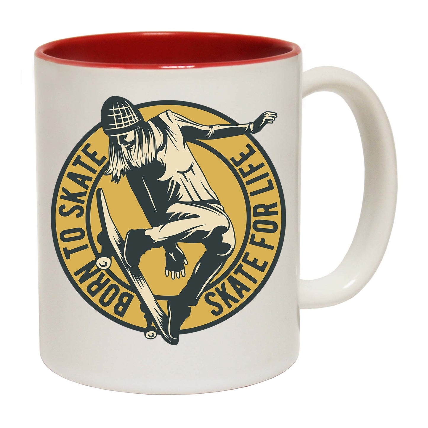 Born To Skate Skate For Life Skating Board - Funny Coffee Mug