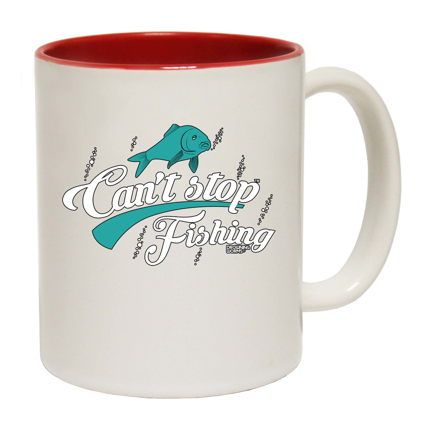 Dw Cant Stop Fishing - Funny Coffee Mug