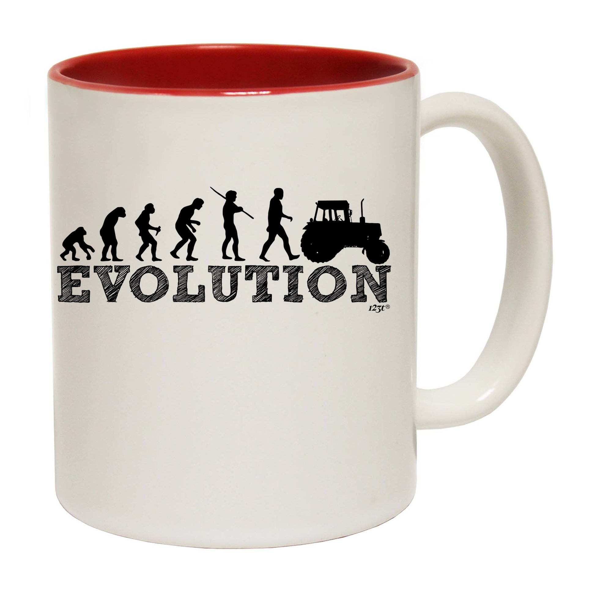 Evolution Tractor - Funny Coffee Mug