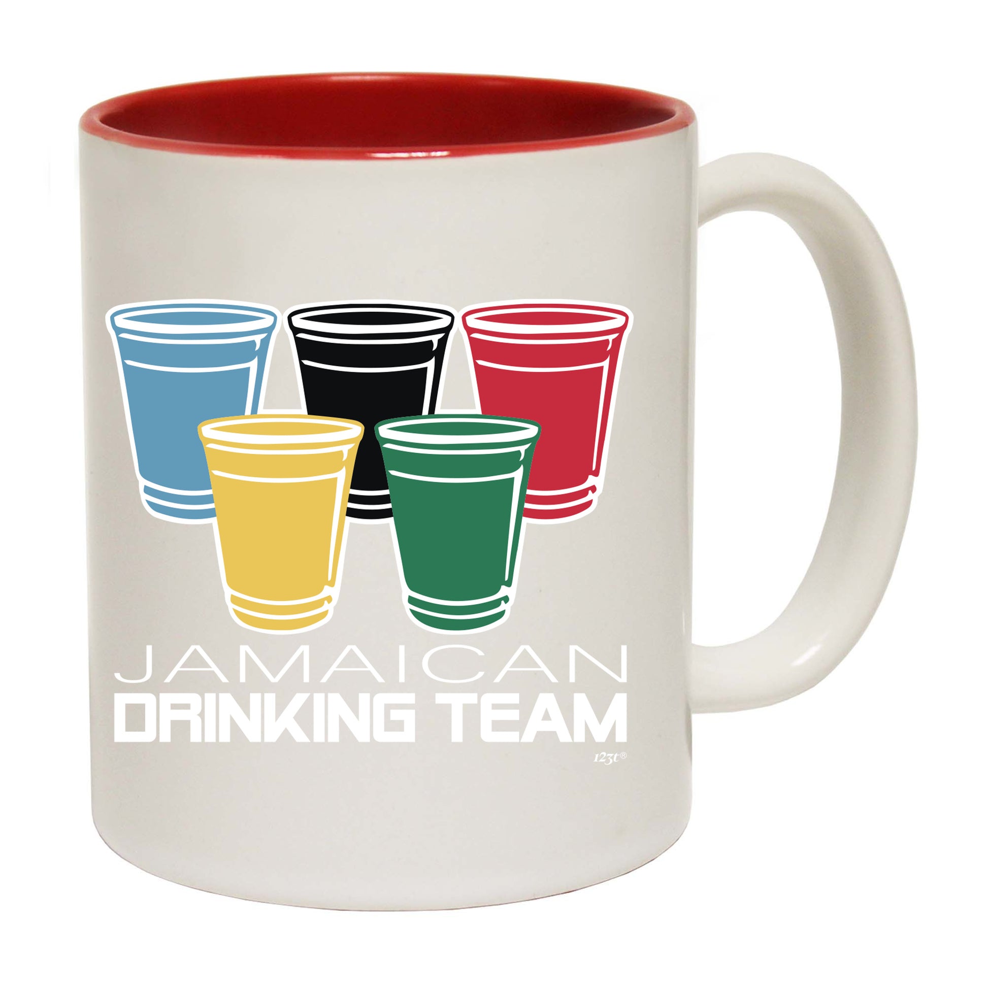 Jamaican Drinking Team Glasses - Funny Coffee Mug