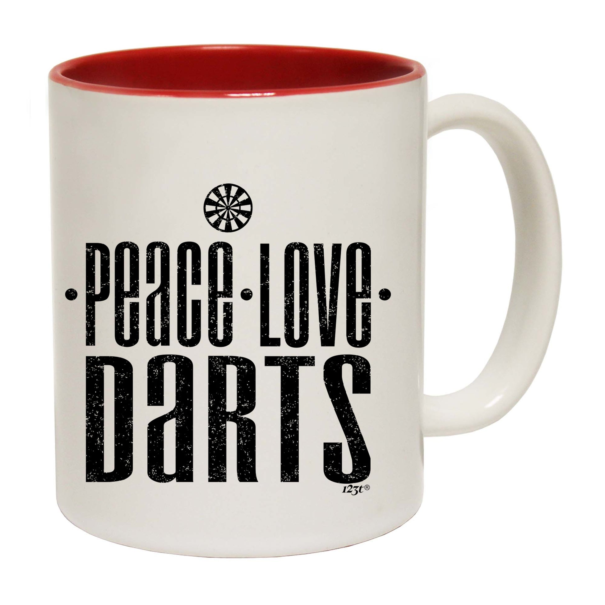 Peace Love Darts - Funny Coffee Mug