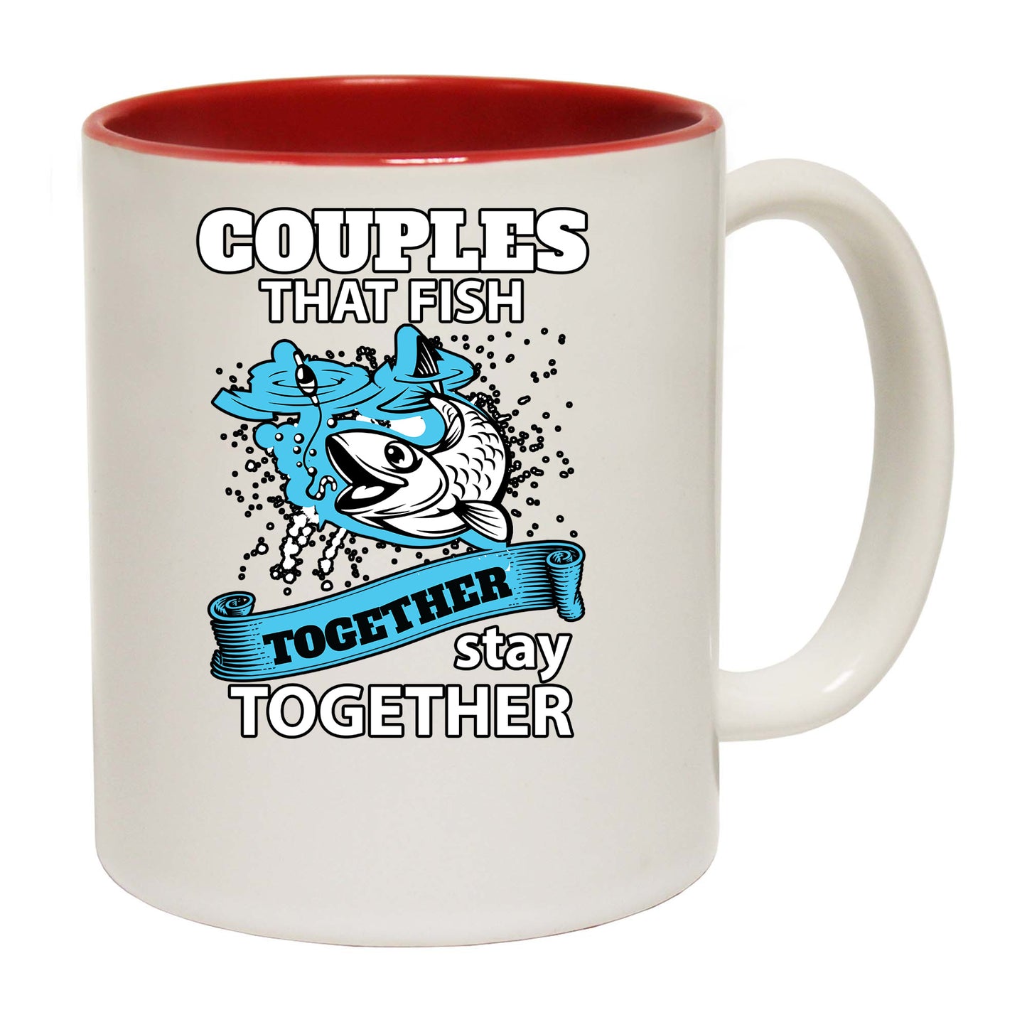 Fishing Couples That Fish Together Stay Together - Funny Coffee Mug