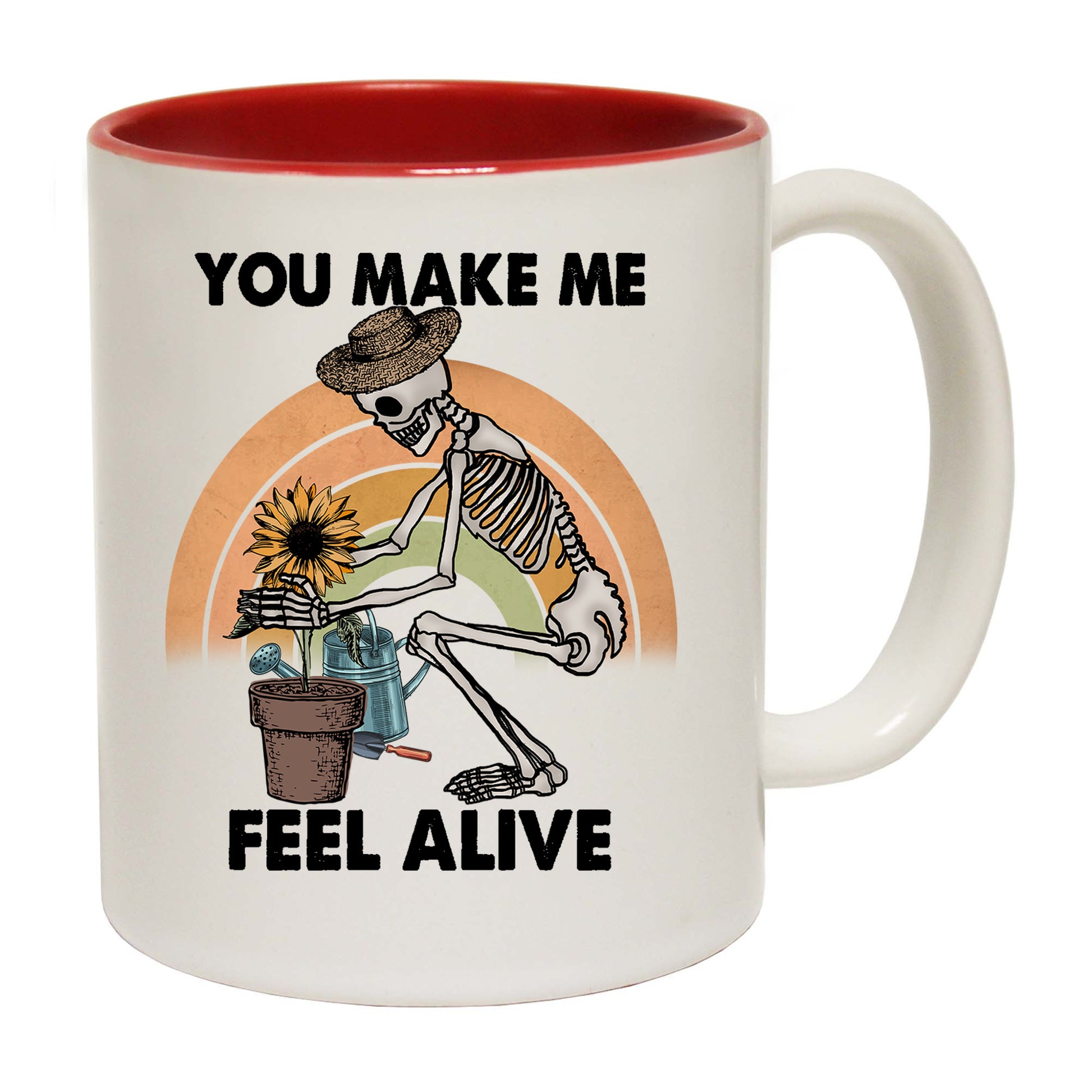 Sunflower Gardening You Make Me Feel Alive - Funny Coffee Mug