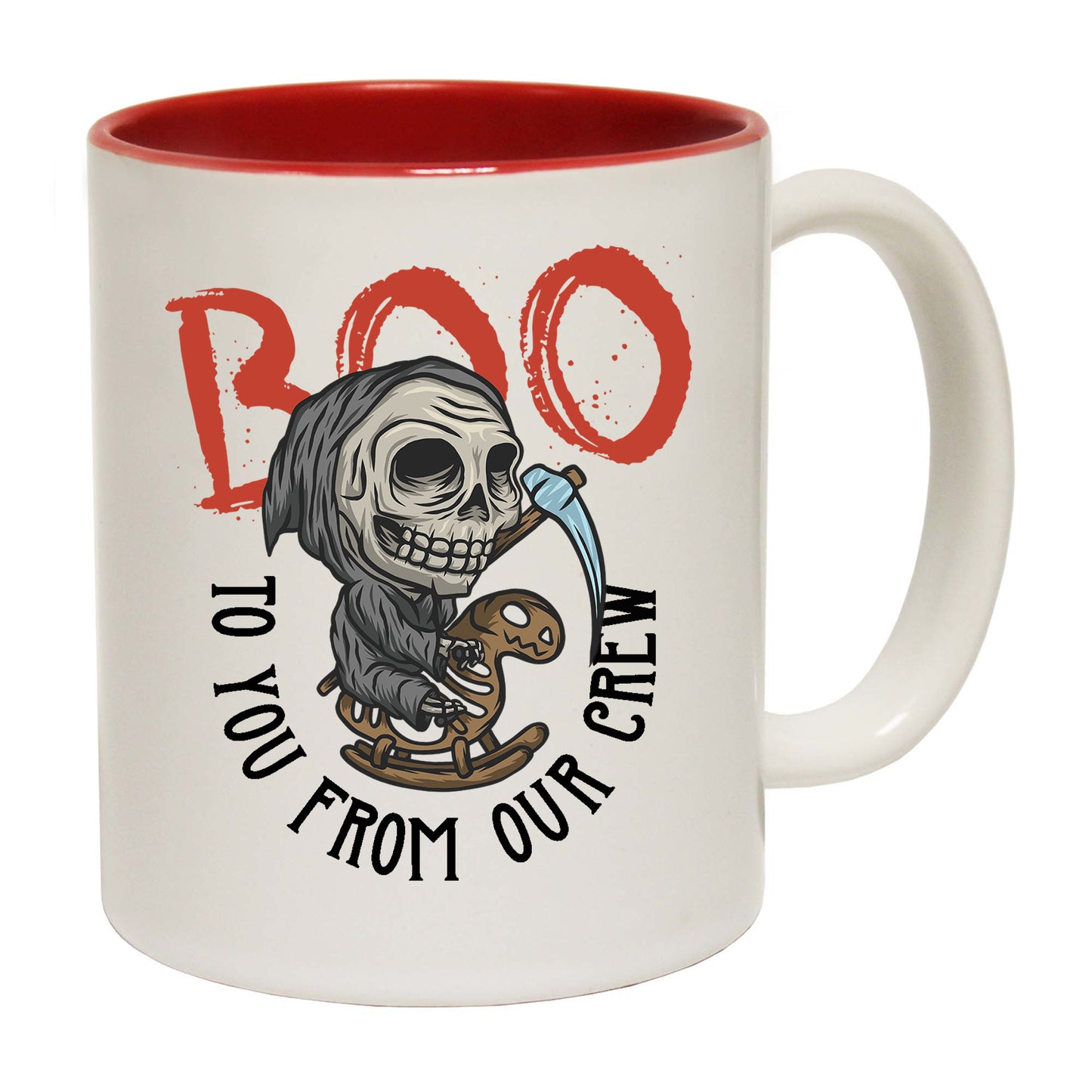 Boo To You From The Crew Halloween - Funny Coffee Mug