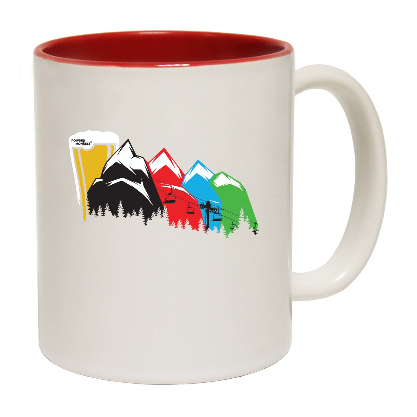 Pm Ski Lift To Beer - Funny Coffee Mug