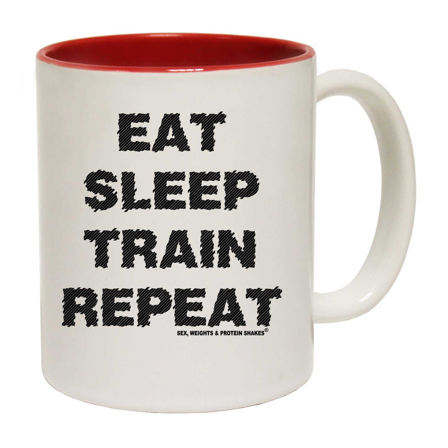 Gym Eat Sleep Train Repeat - Funny Coffee Mug