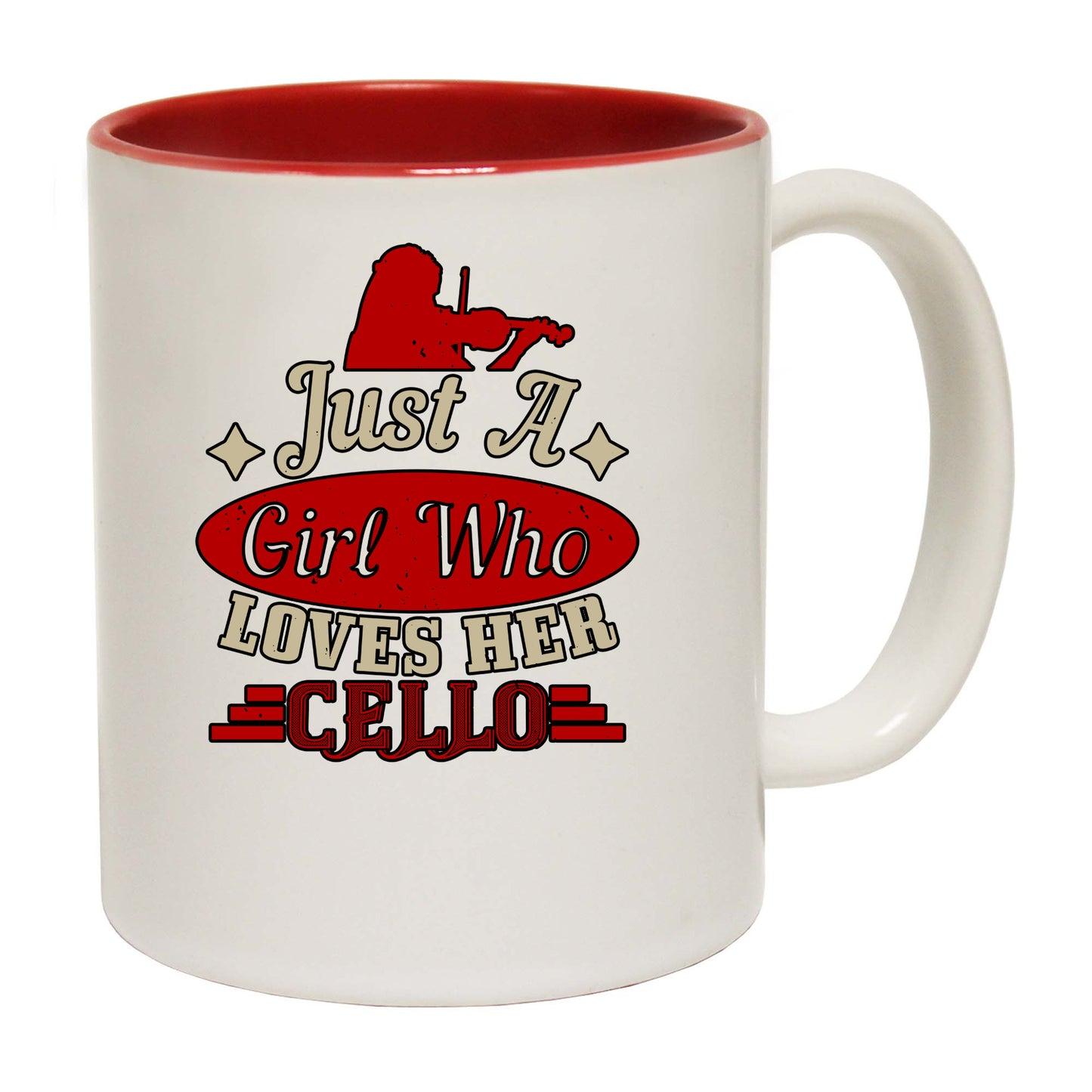 Just A Girl Who Loves Her Cello - Funny Coffee Mug