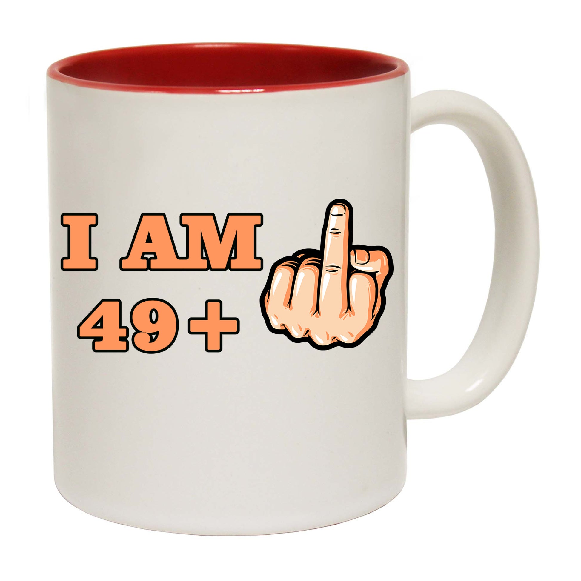 49 + 1 Middle Finger 50Th Age Birthday - Funny Coffee Mug