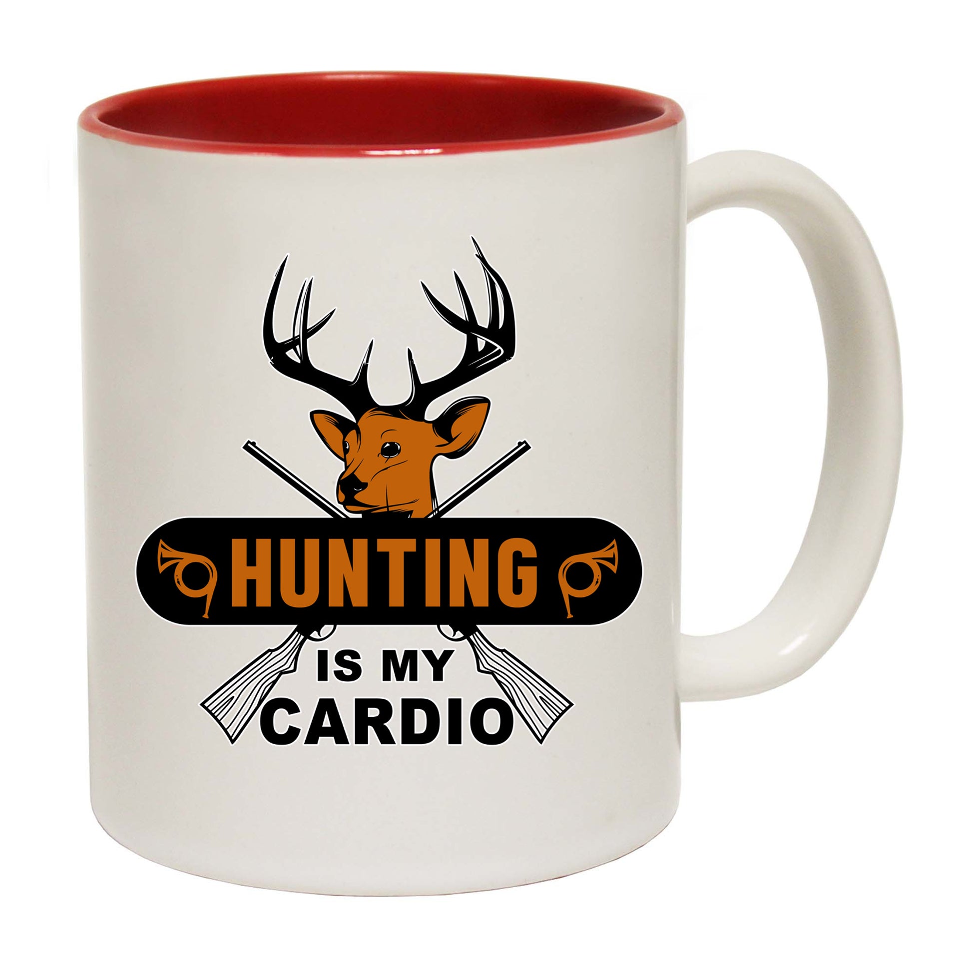 Hunting Is My Cardio Hunt Deer - Funny Coffee Mug