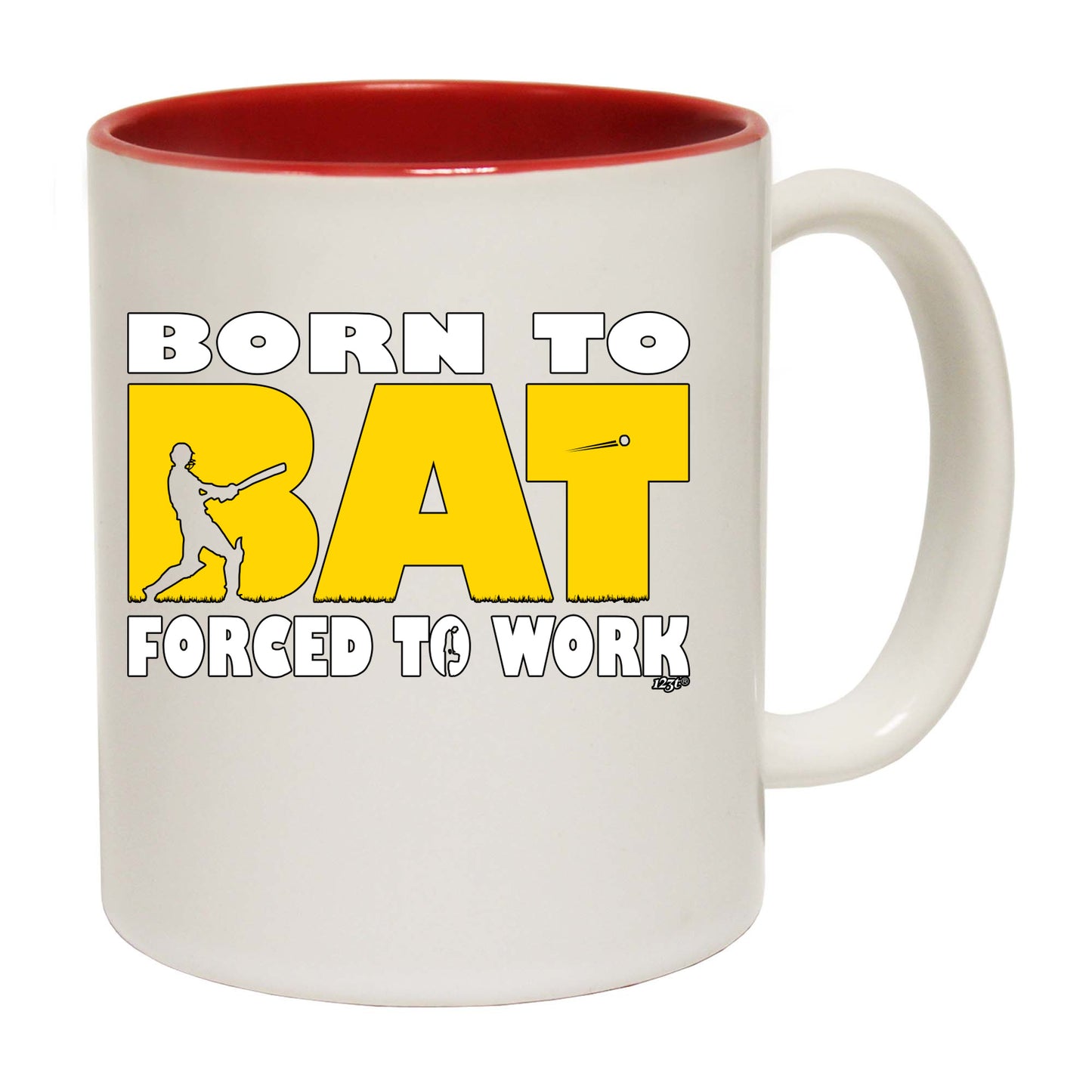 Born To Bat Cricket - Funny Coffee Mug