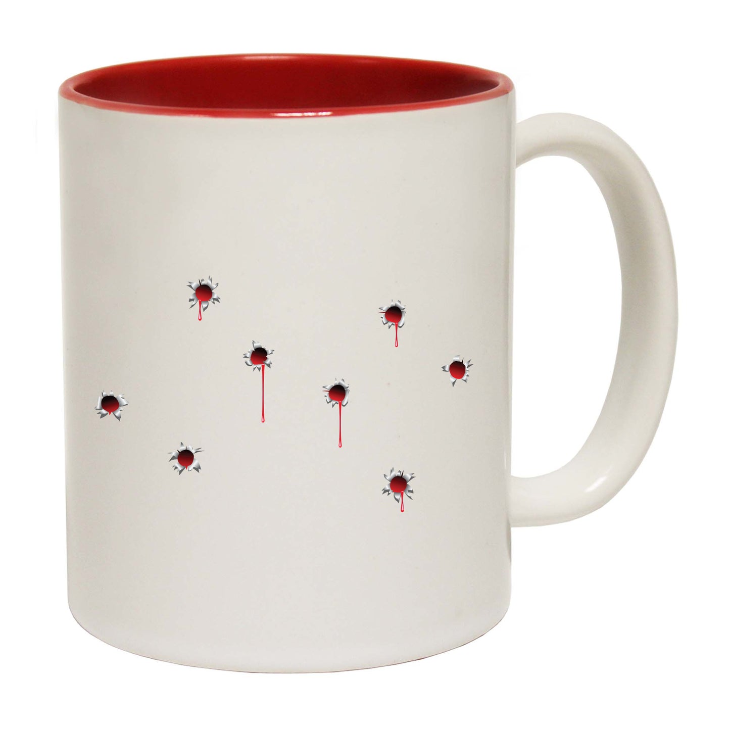 Bullet Holes Red - Funny Coffee Mug