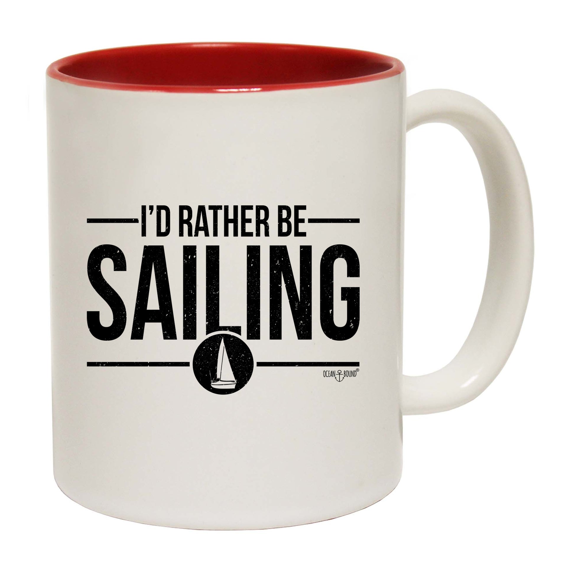 Ob Id Rather Be Sailing - Funny Coffee Mug