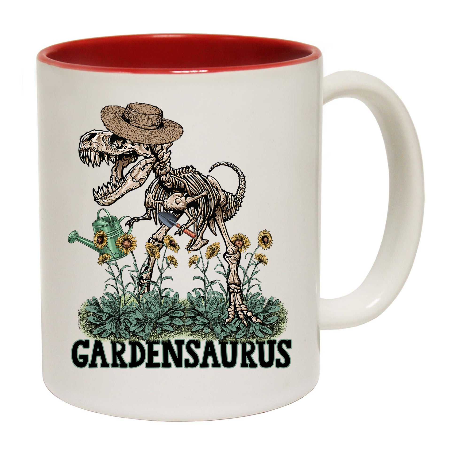 Gardensaurus Dinosaur Garden Gardening - Funny Coffee Mug