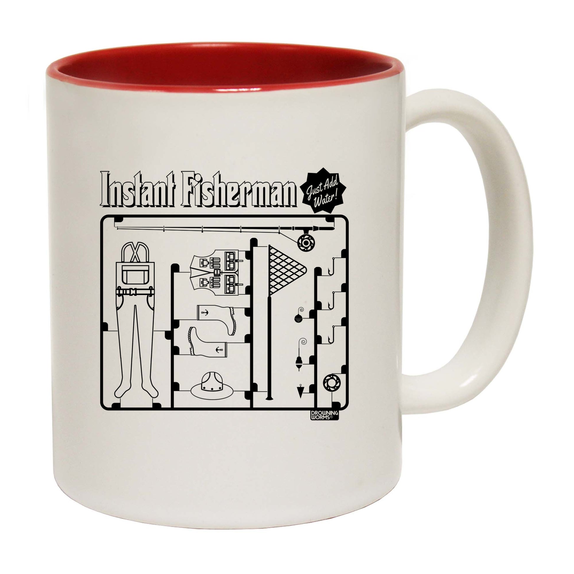 Dw Instant Fisherman - Funny Coffee Mug