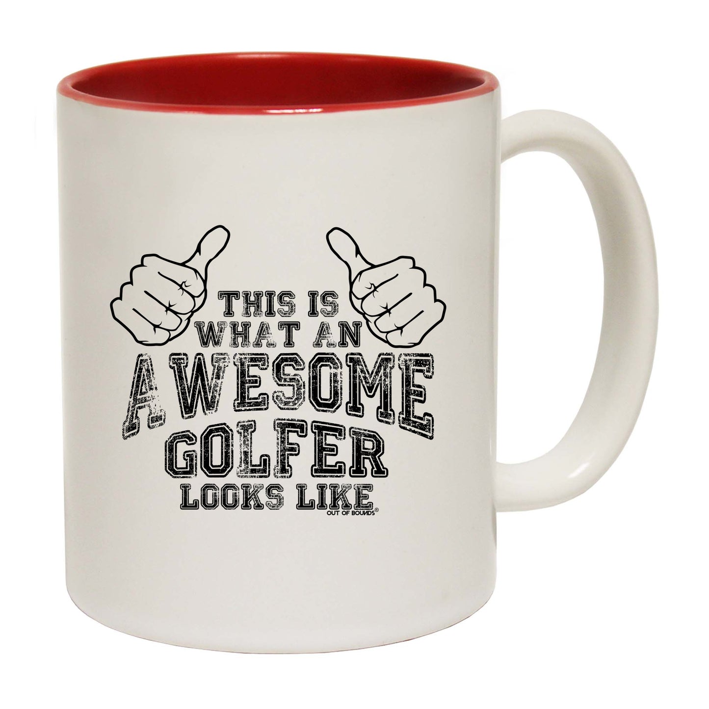 Oob This Is What An Awesome Golfer Loooks Like - Funny Coffee Mug