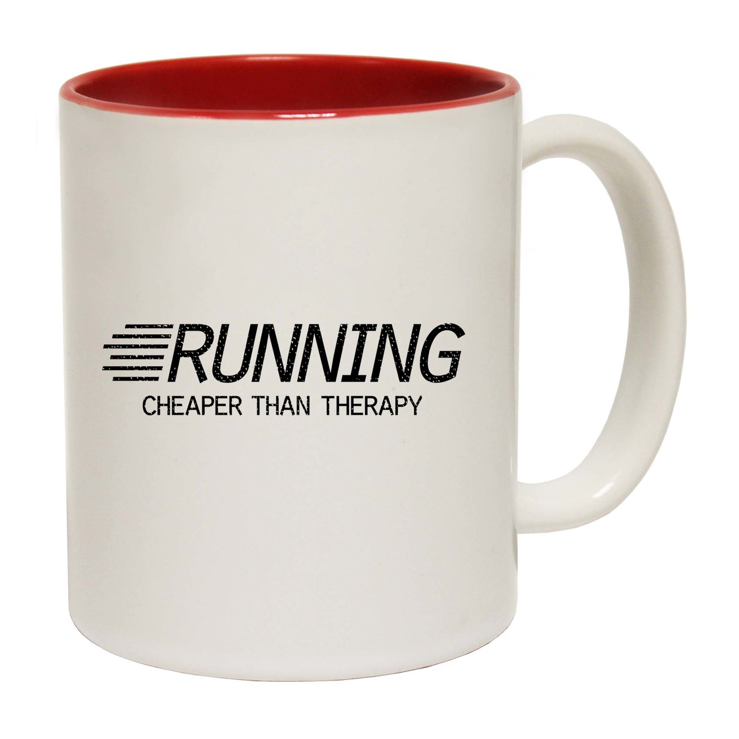 Running Cheaper Than Therapy - Funny Coffee Mug