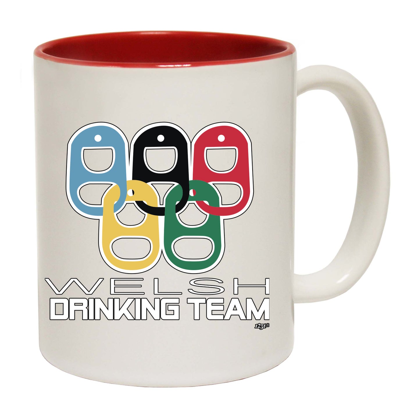 Welsh Drinking Team Rings - Funny Coffee Mug