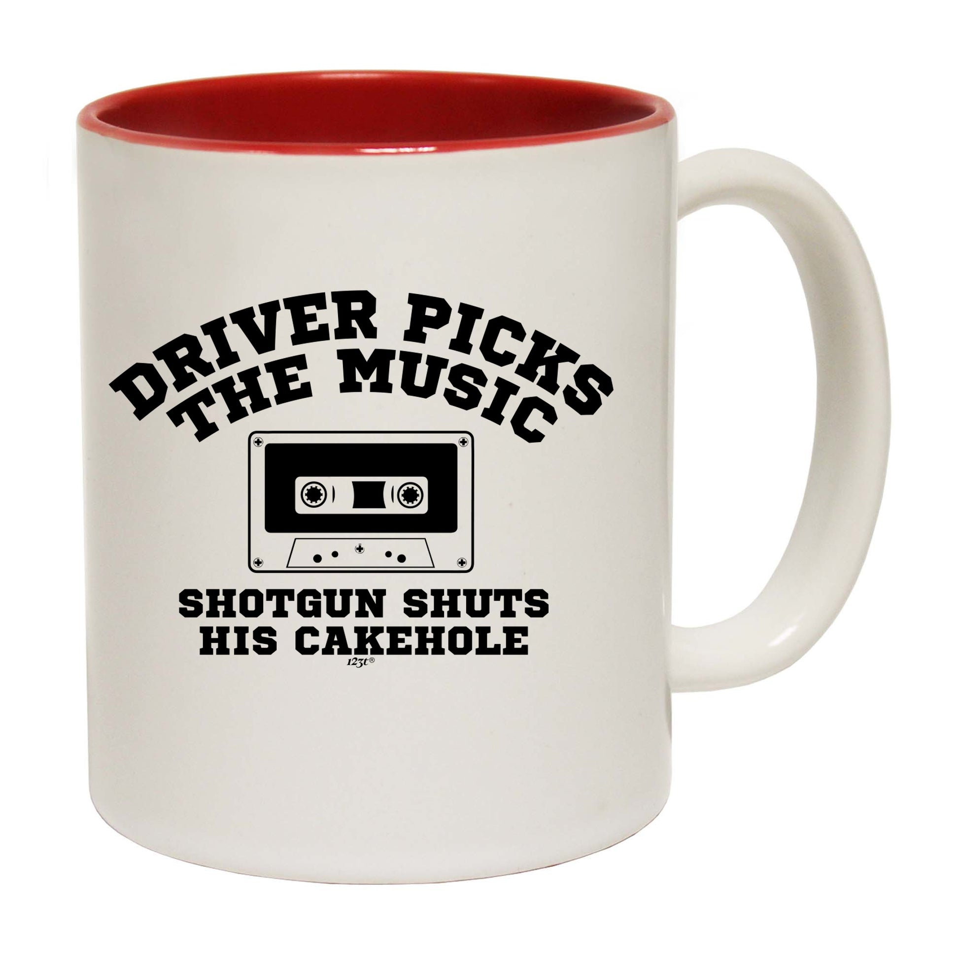 Driver Picks The Music Shotgun - Funny Coffee Mug