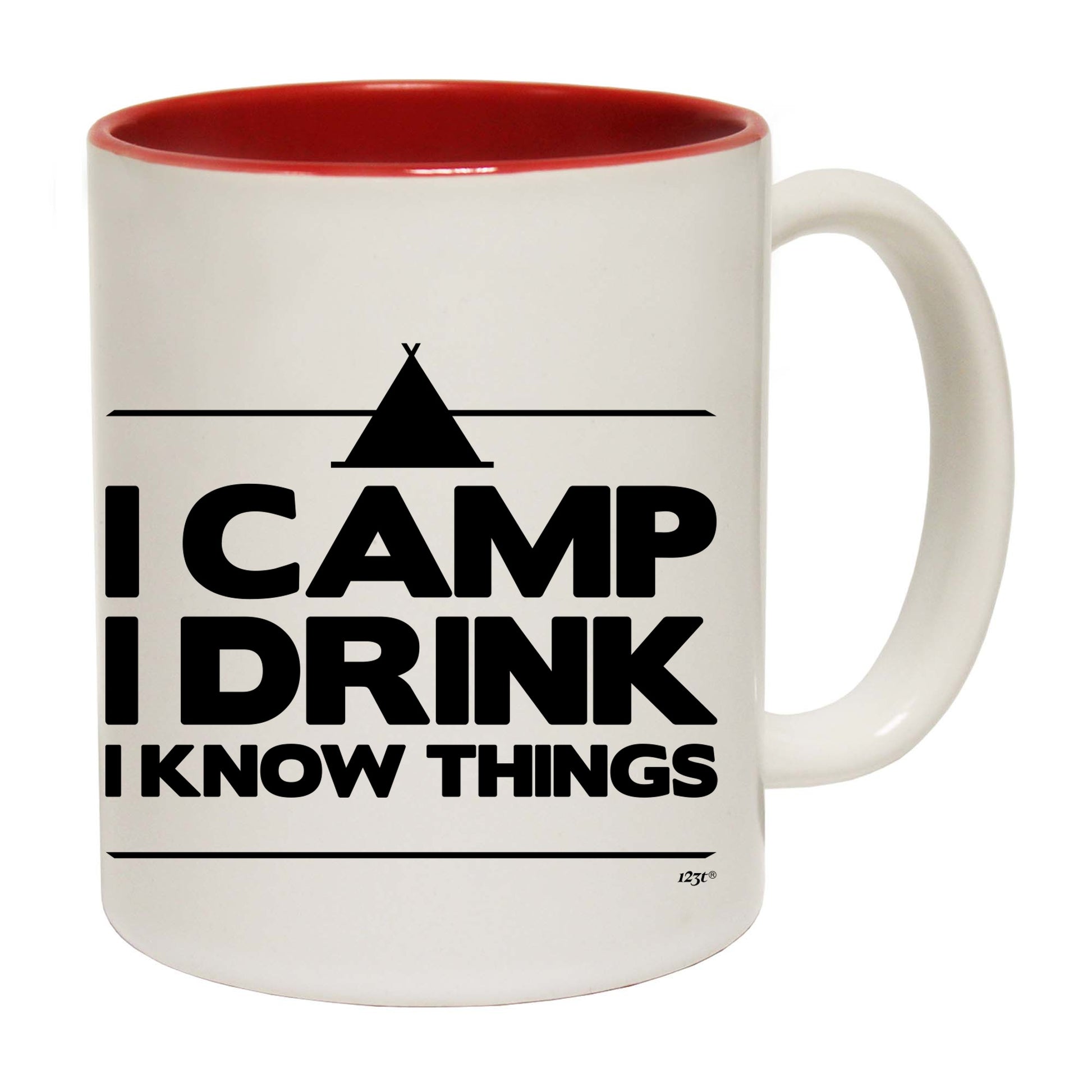 Camping Camp Drink Know Things - Funny Coffee Mug