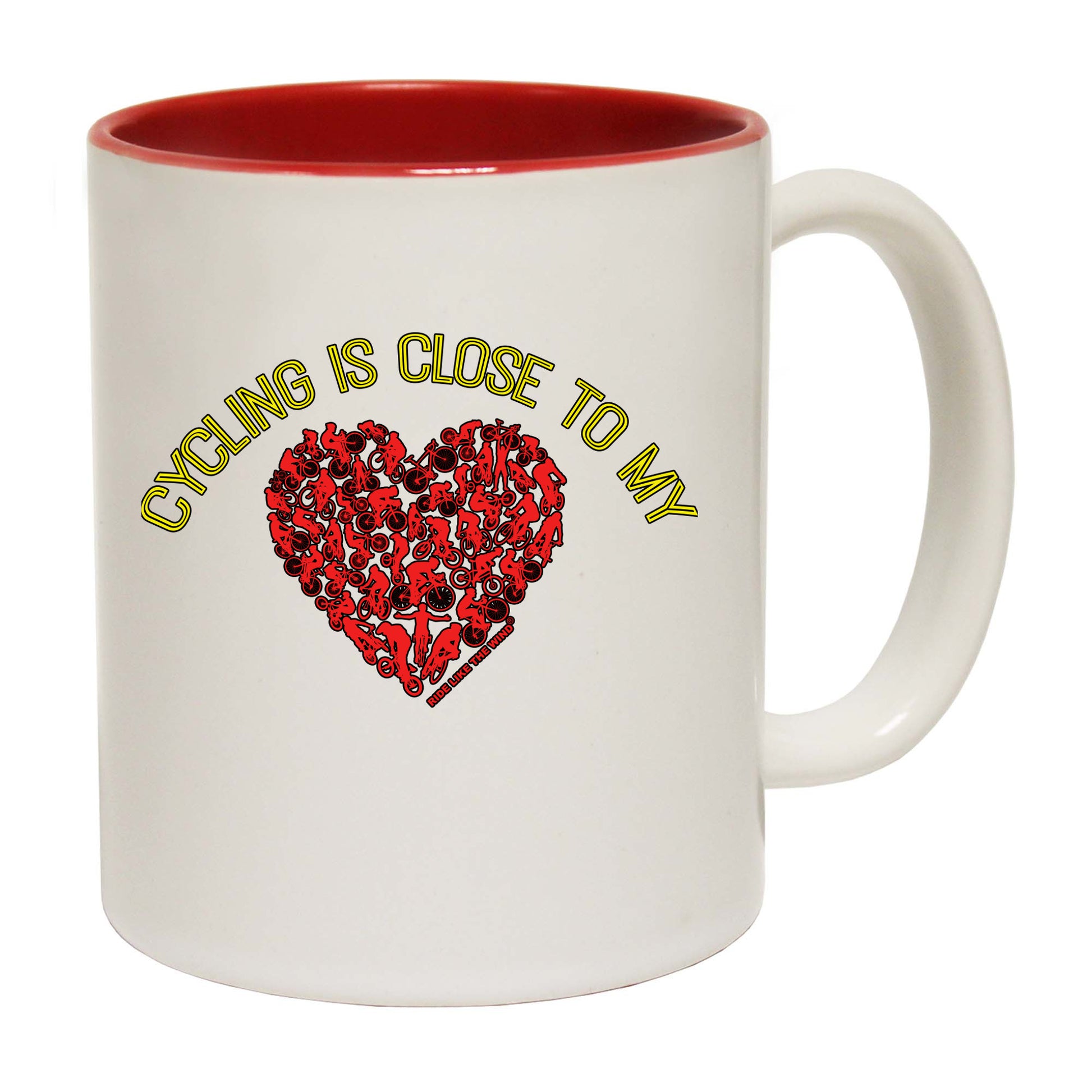 Rltw Cycling Is Close To My Heart - Funny Coffee Mug