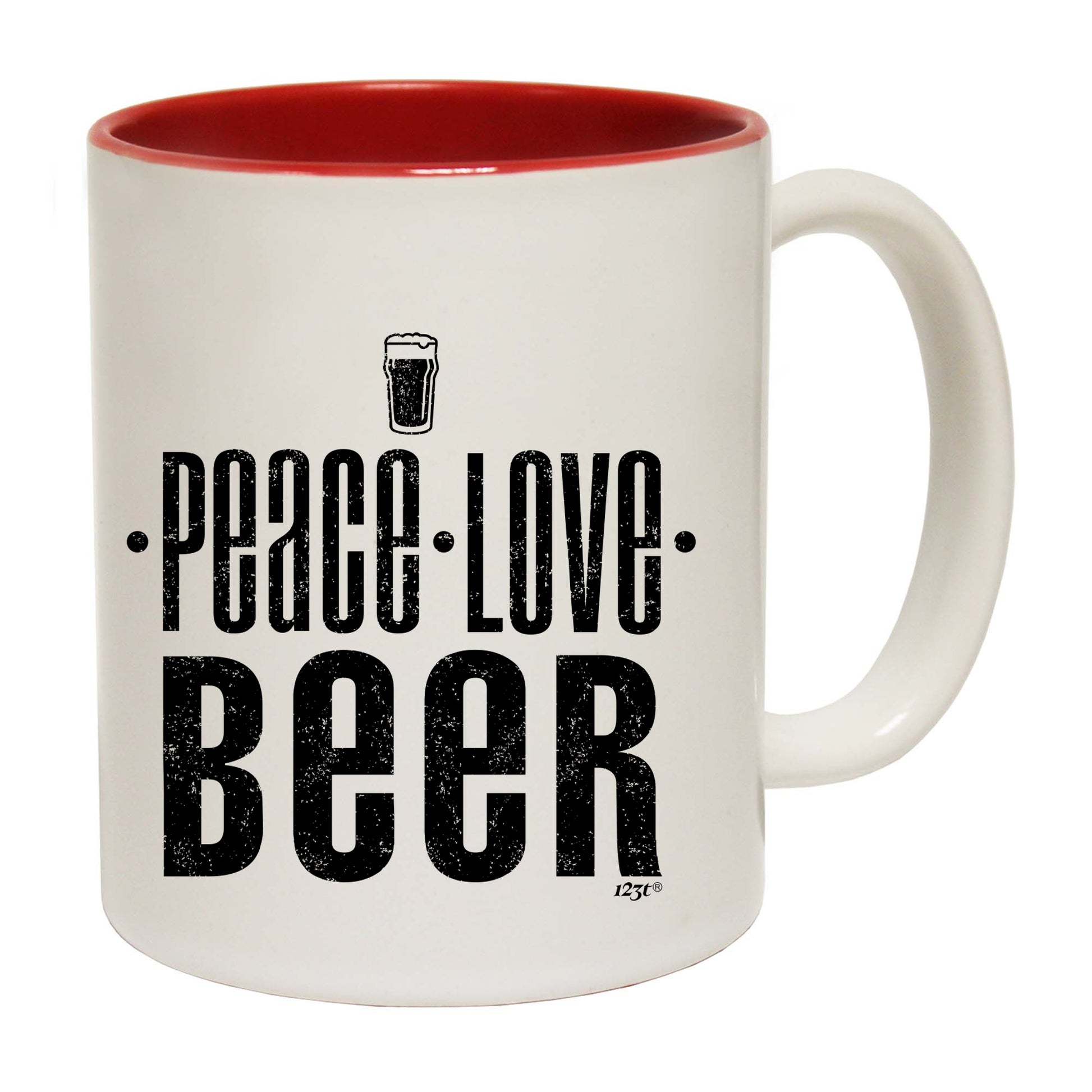 Peace Love Beer - Funny Coffee Mug