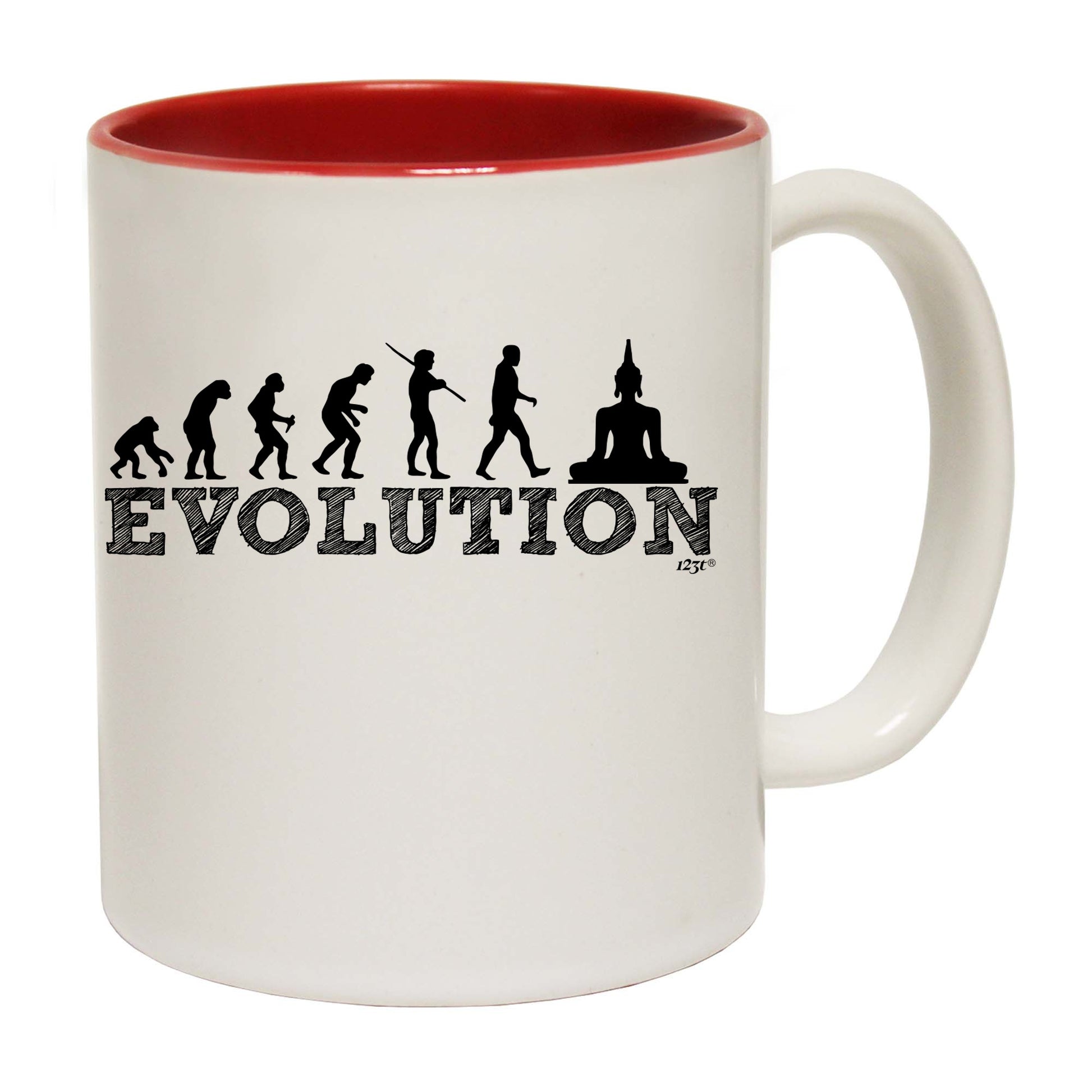 Evolution Buddha - Funny Coffee Mug