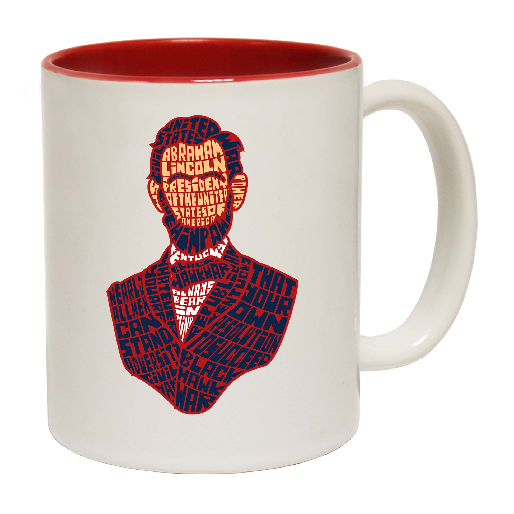 Abraham Lincoln Calligram President - Funny Coffee Mug