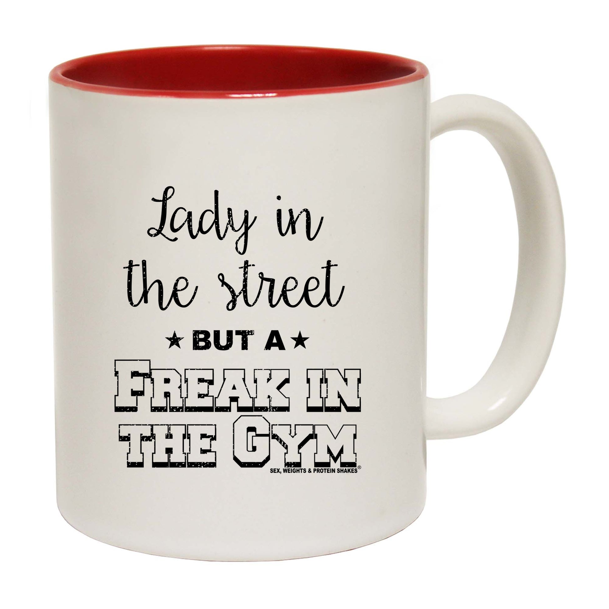 Swps Lady In The Streets Freak In The Gym - Funny Coffee Mug