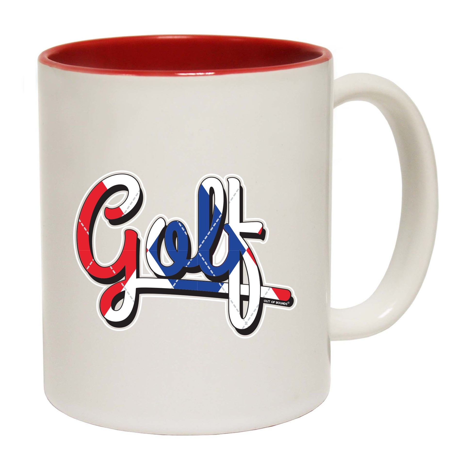 Oob Red White Blue Golf - Funny Coffee Mug