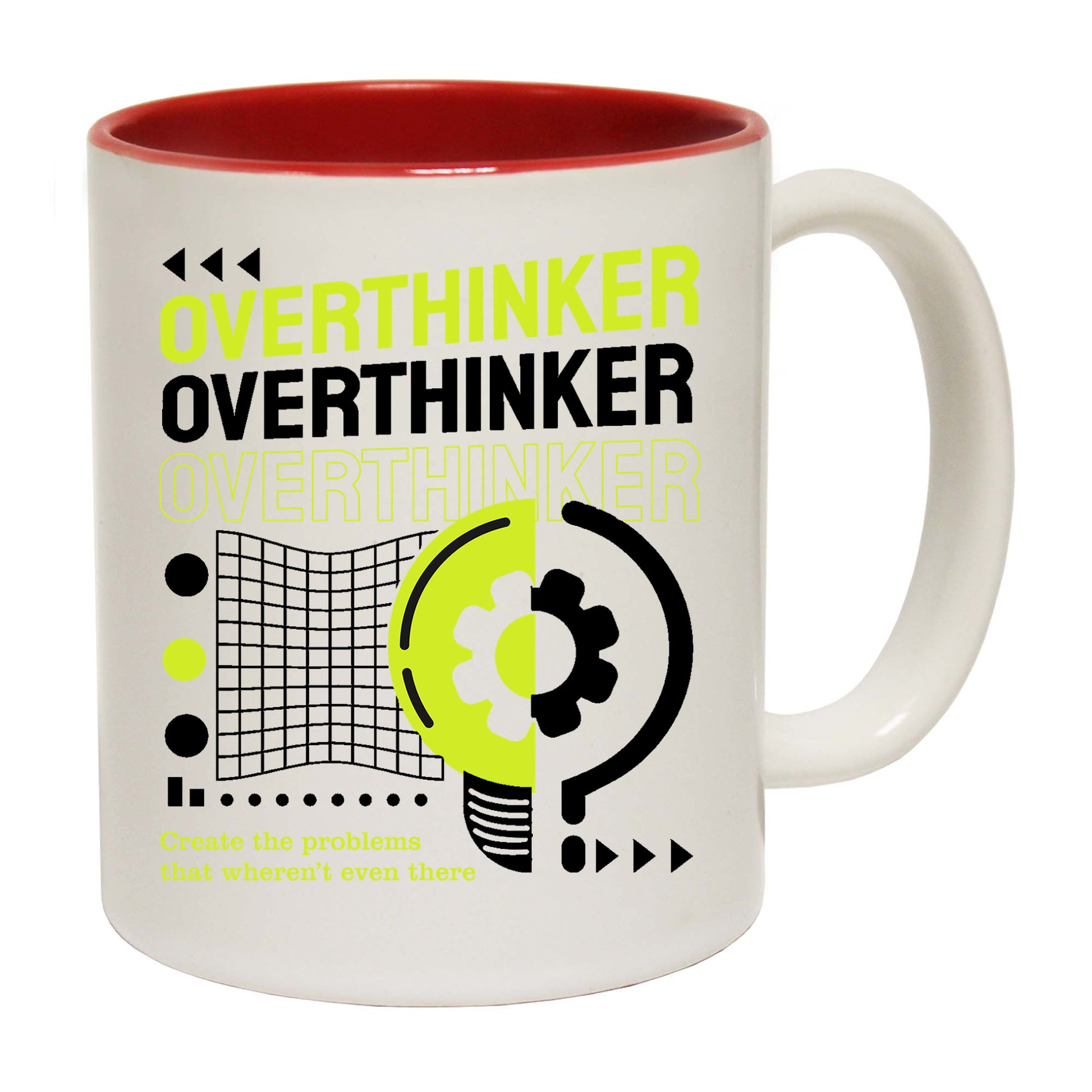 Overthinker Creating Problems Funny - Funny Coffee Mug