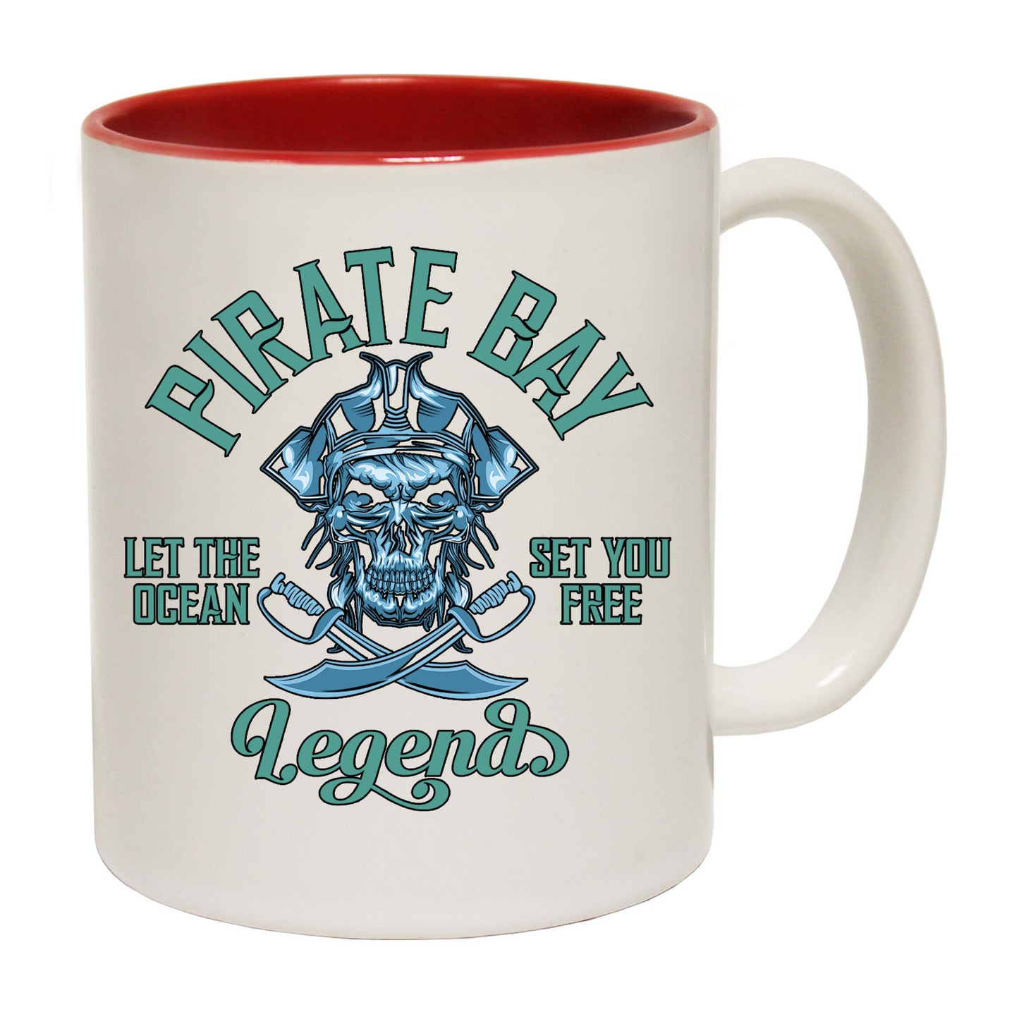 Pirate Bay Let The Ocean Set You Free - Funny Coffee Mug