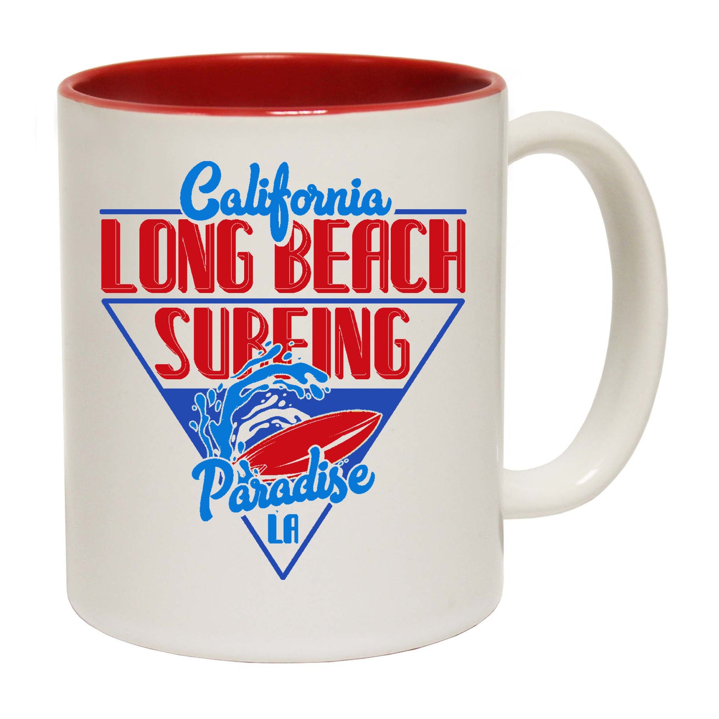 California Long Beach Surfing Paradise - Funny Coffee Mug