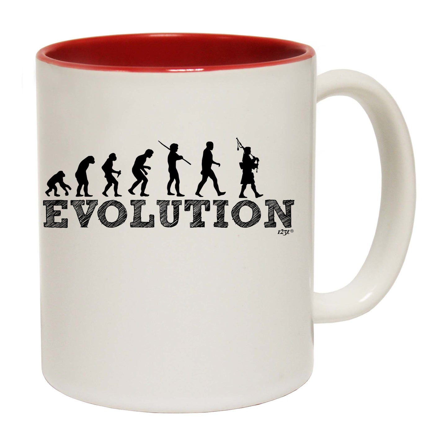 Evolution Pipe Scottish Player - Funny Coffee Mug