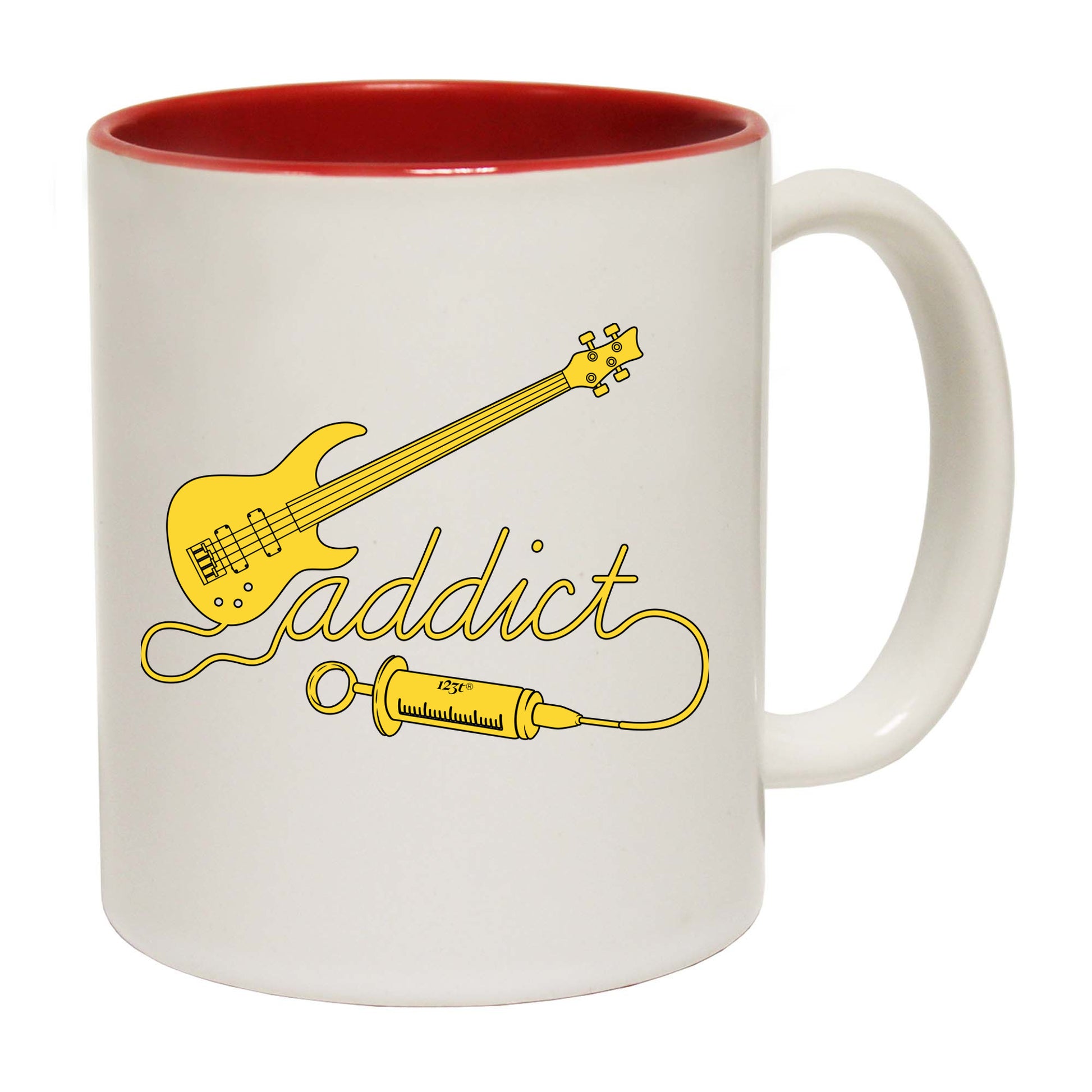 Bass Guitar Addict Music - Funny Coffee Mug