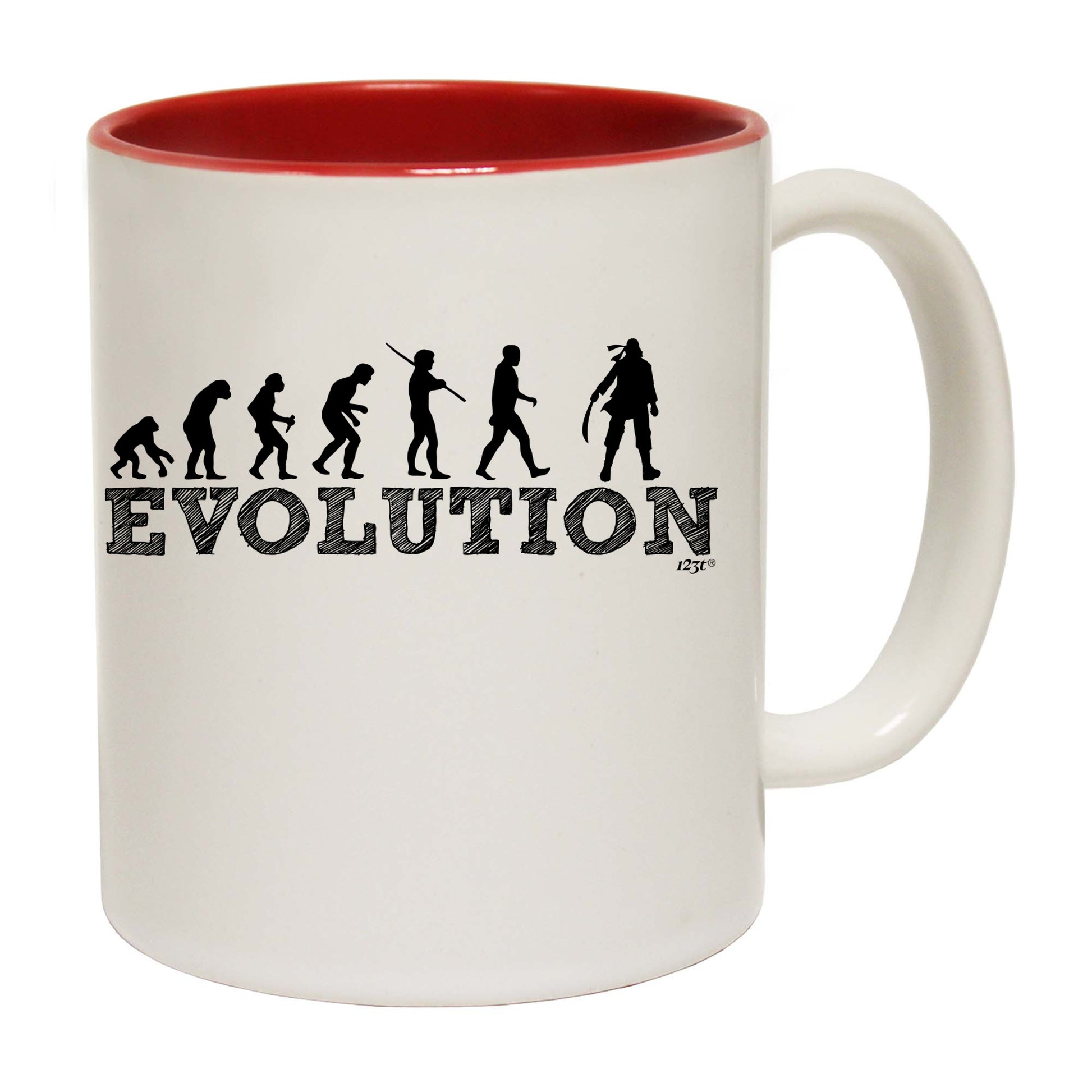 Evolution Pirate - Funny Coffee Mug